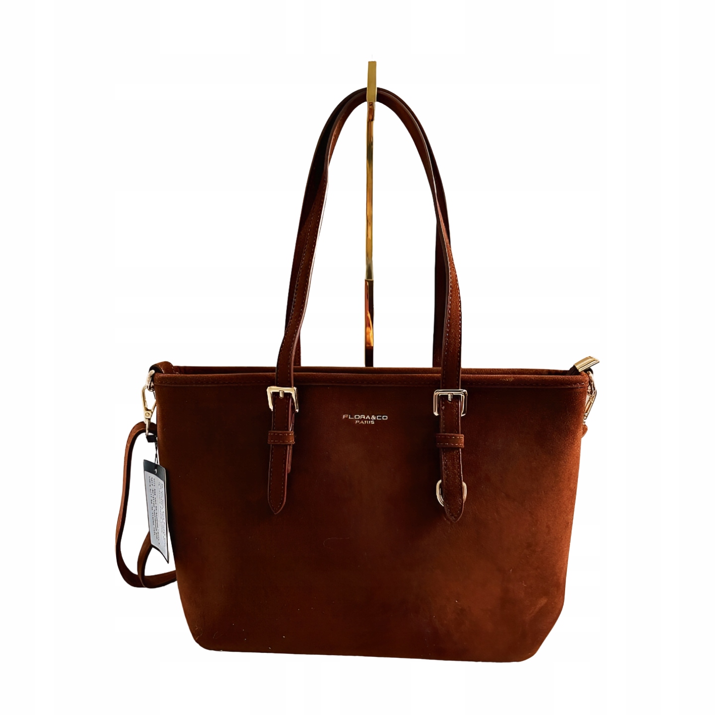 Flora&Co kabelka shopperka camel ekosemišová