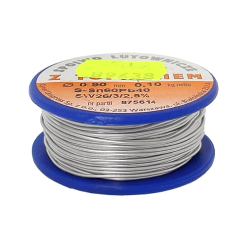 

Cyna Spoiwo lutownicze Cynel średnica 0.90mm 100g