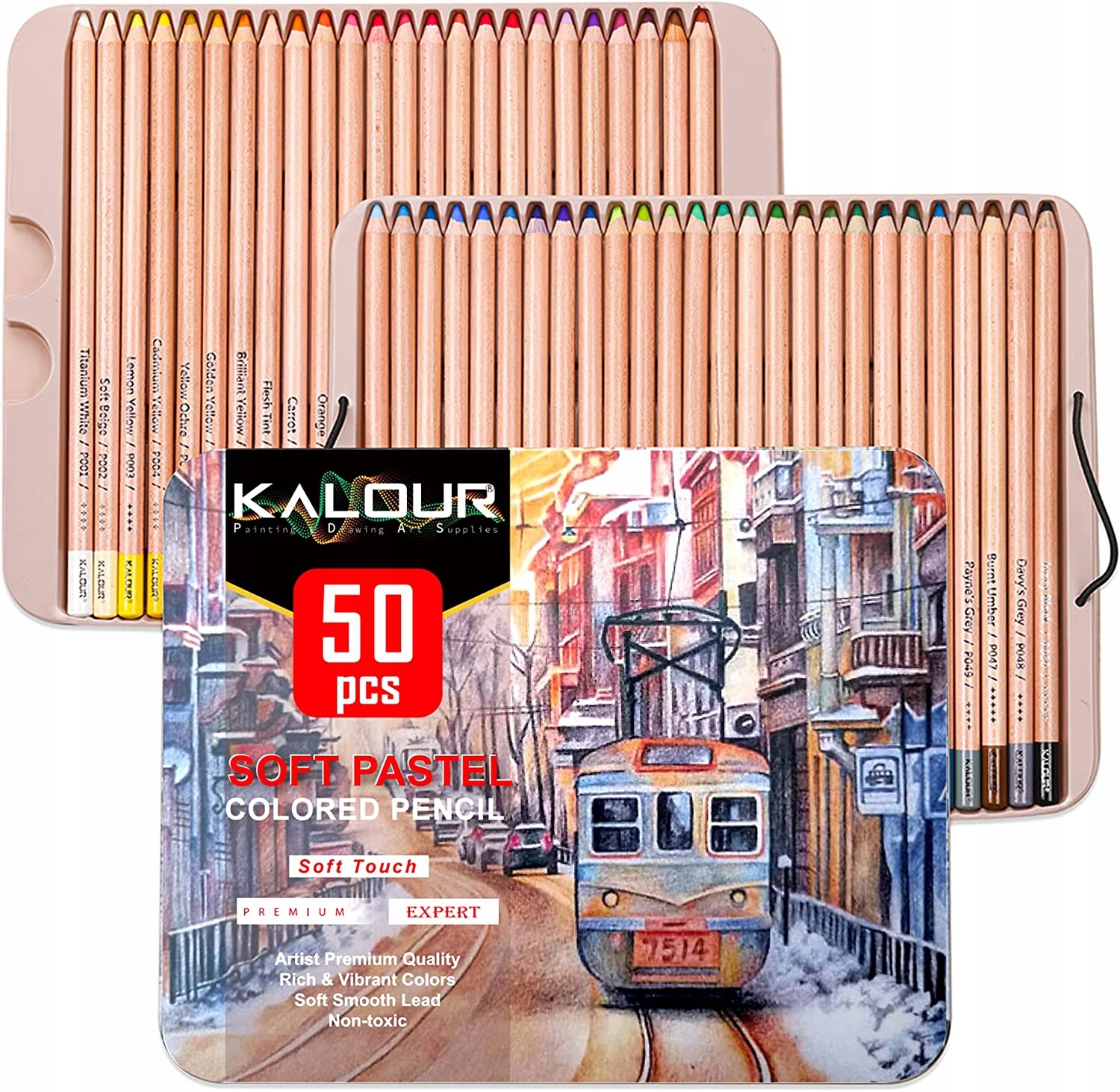 Kalour suché barevné pastely pro umělecké pastelky profesionální 50