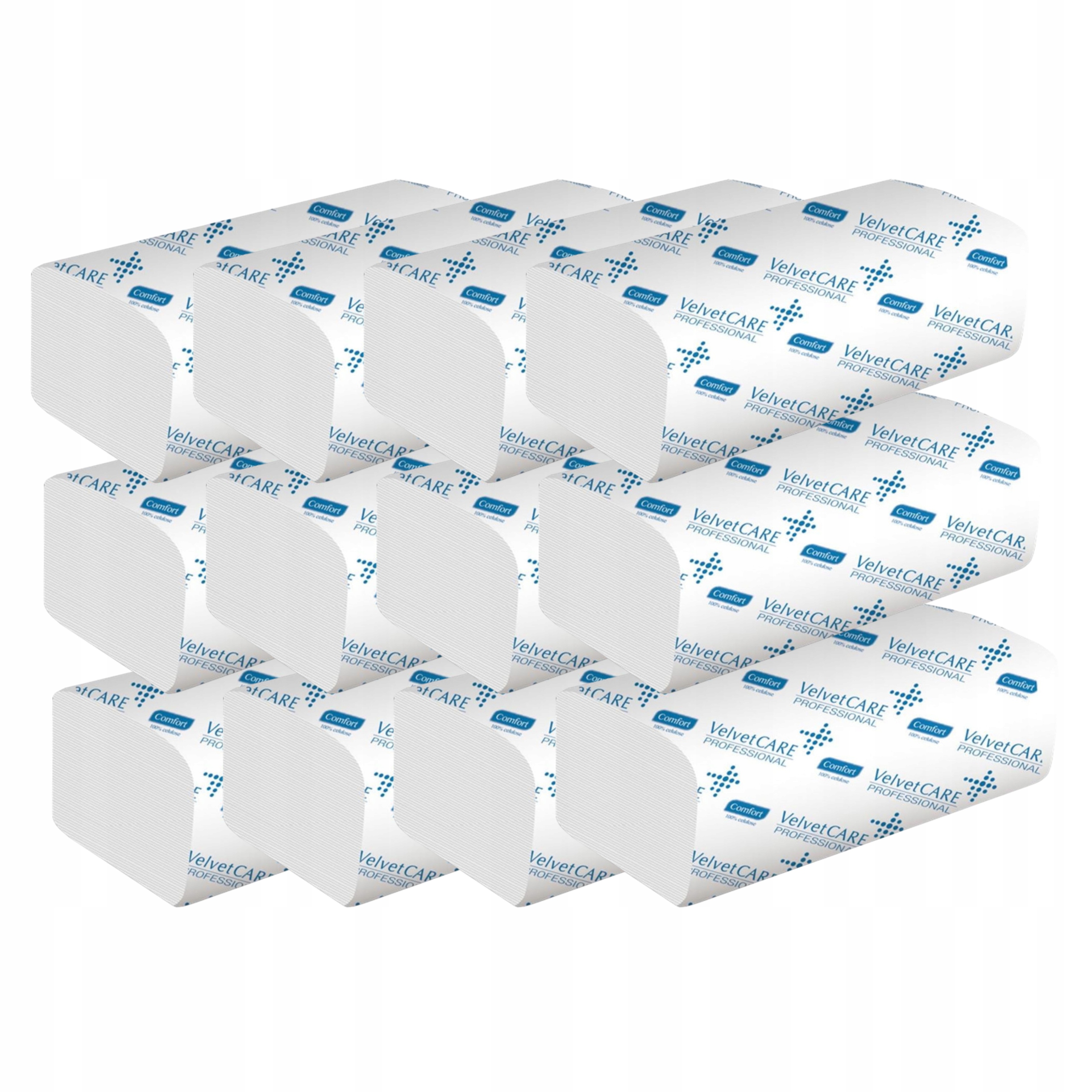 Levně Ručník Zz Velvet Care Professional 23x23 bílá celulóza 150 listů 2vx12