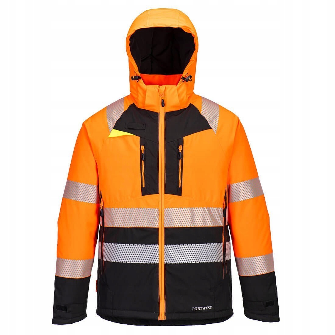 Výstražná zateplená nepromokavá bunda DX4 vel. XL Oranžová/Černá R