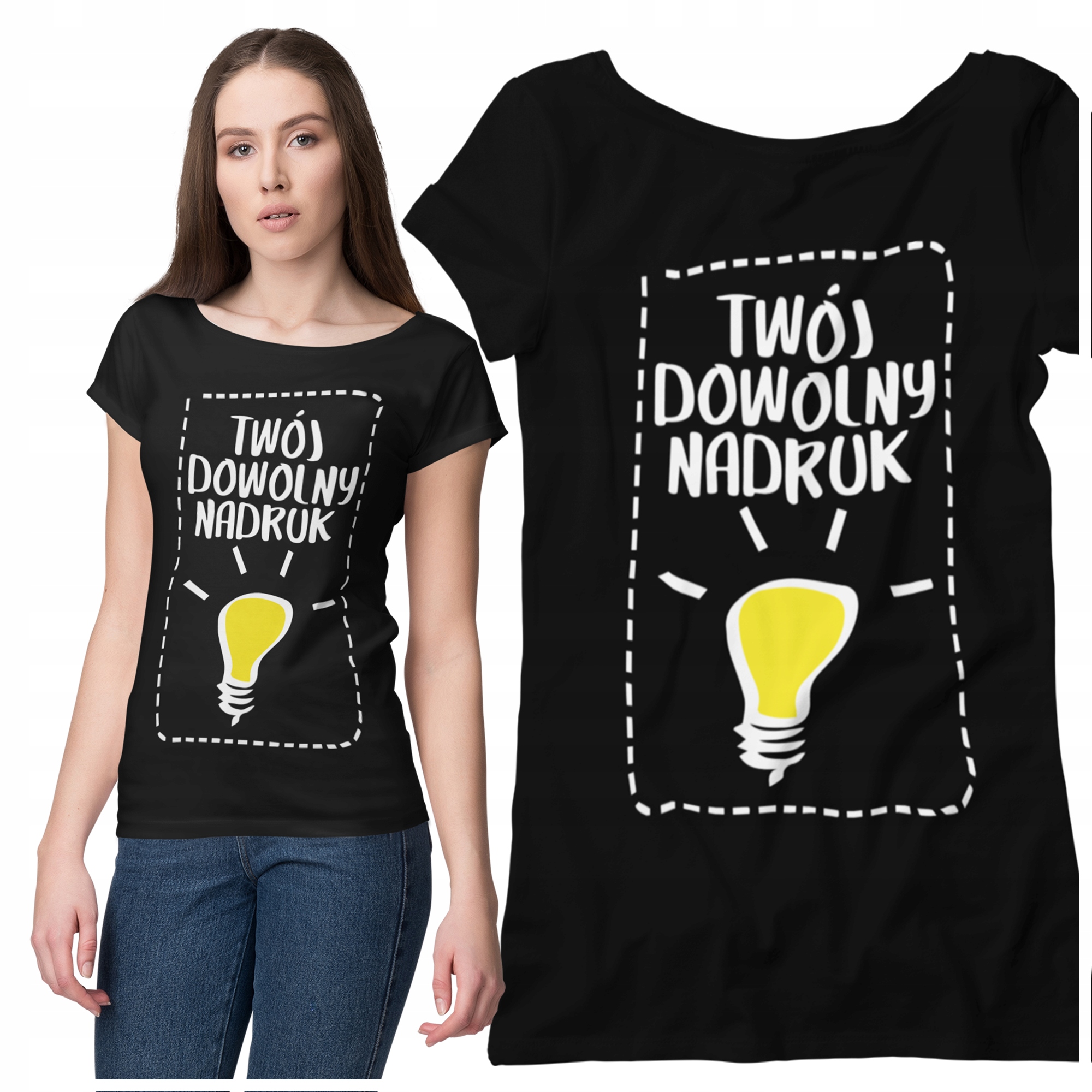 

Koszulka Damska Oversize Z Twoim Nadrukiem