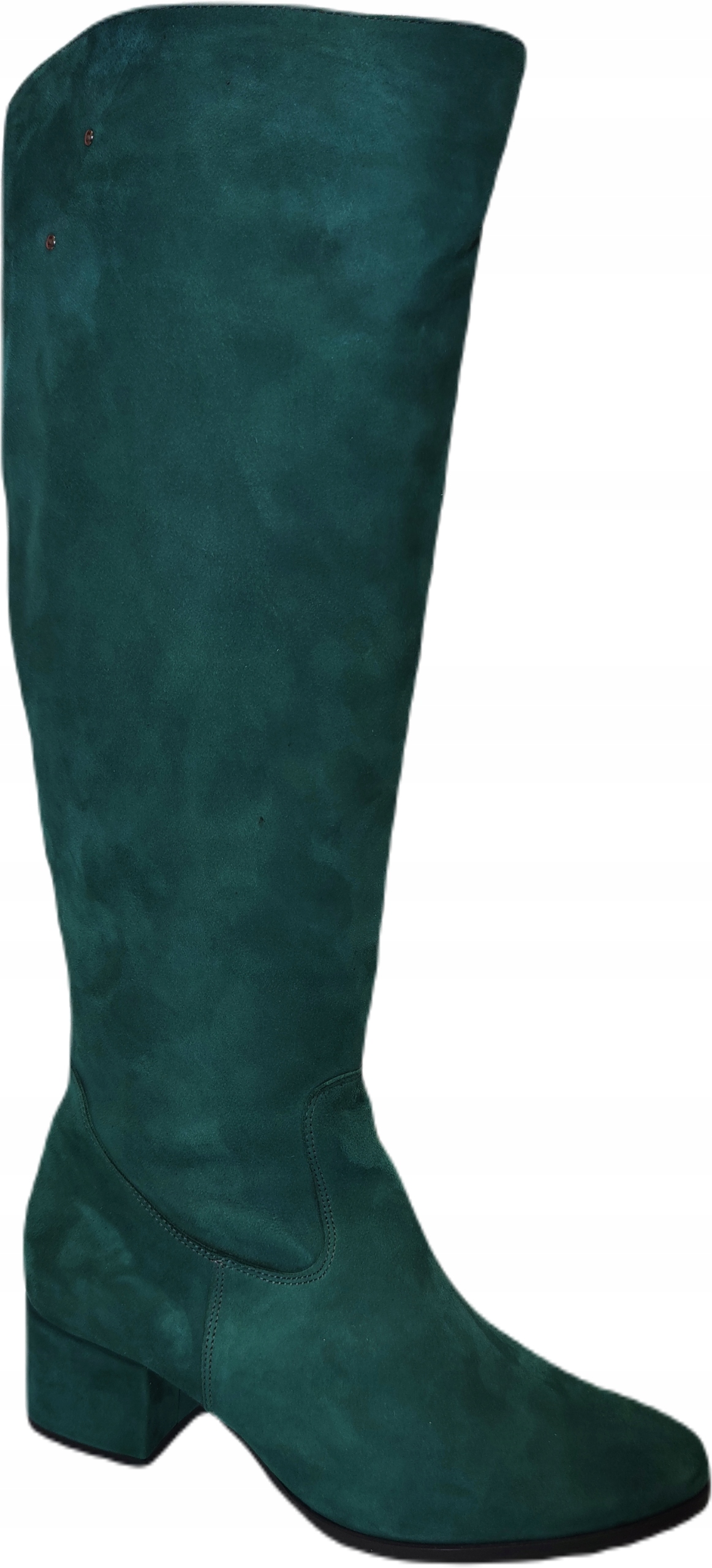 długie kozaki zamsz ANN-MEX 9343 ZIELONY R37 Kolor zielony