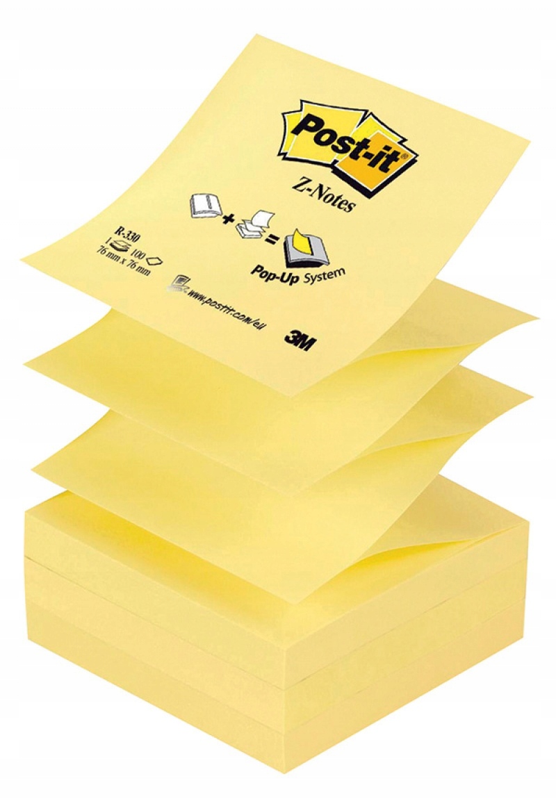 

Bloczek samoprzylepny żółty karteczki notes