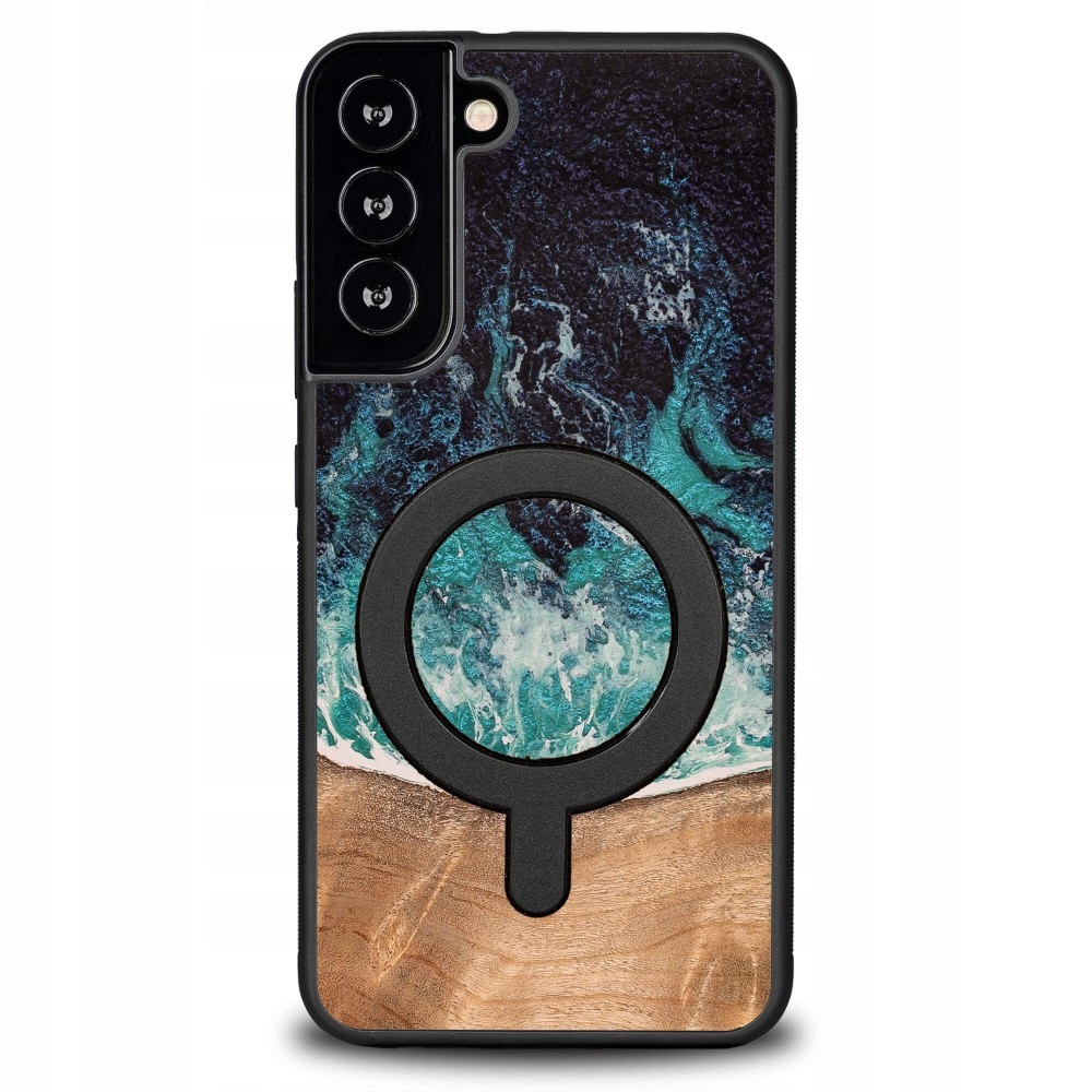 Pouzdro Bewood Unikátní pro Samsung Galaxy S22 Plus Dream Island s MagSafe