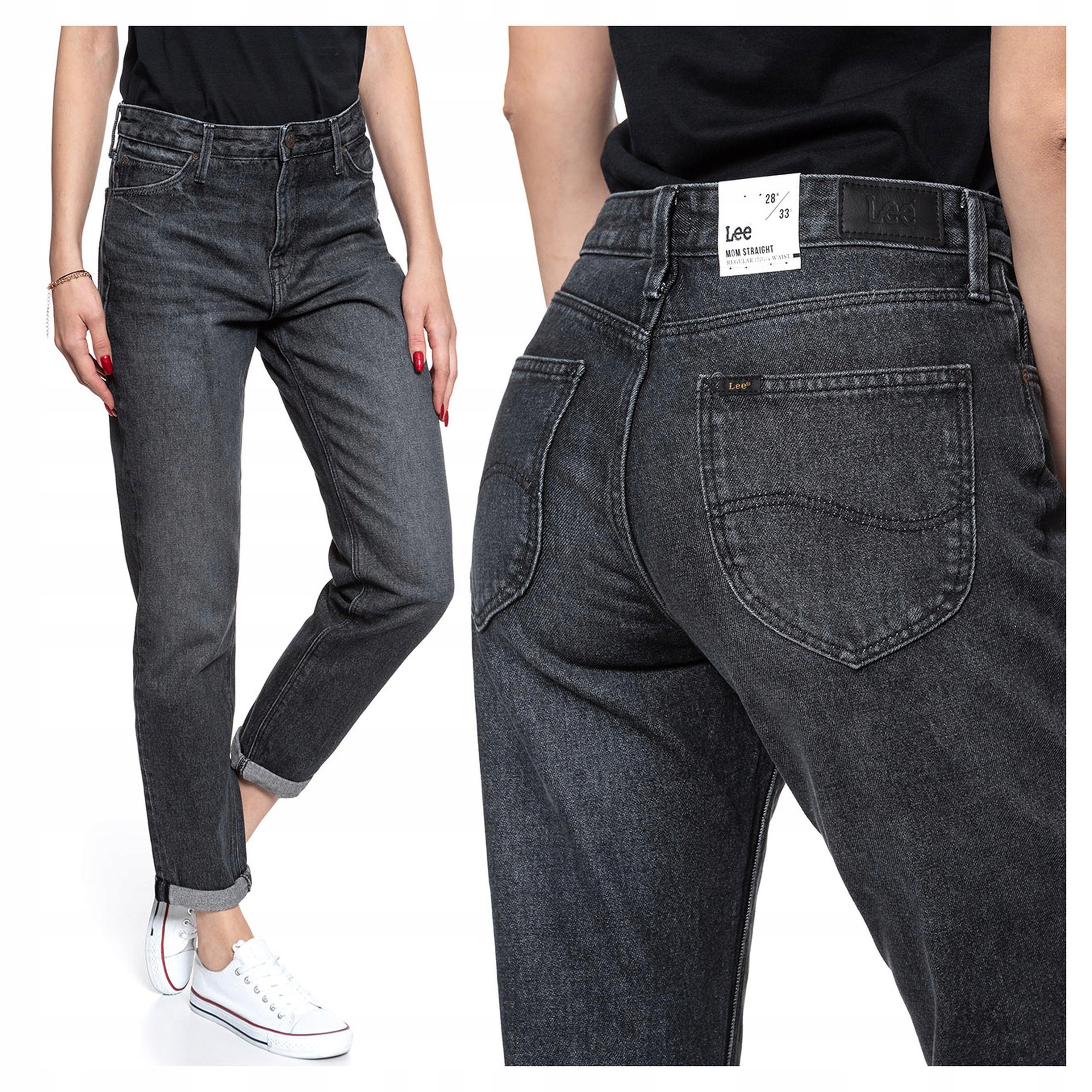 Lee Mom Straight W26 L33 Dámské džínové kalhoty džíny