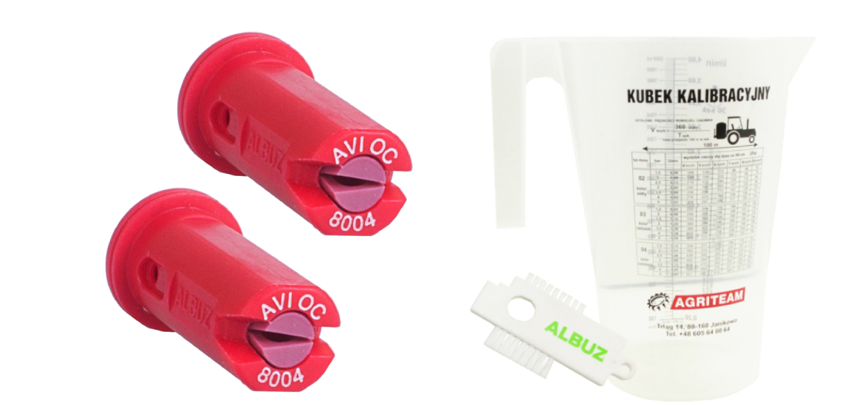 ZESTAW ROZPYLACZY ALBUZ AVI OC 8004 KRANCOWE GRATI