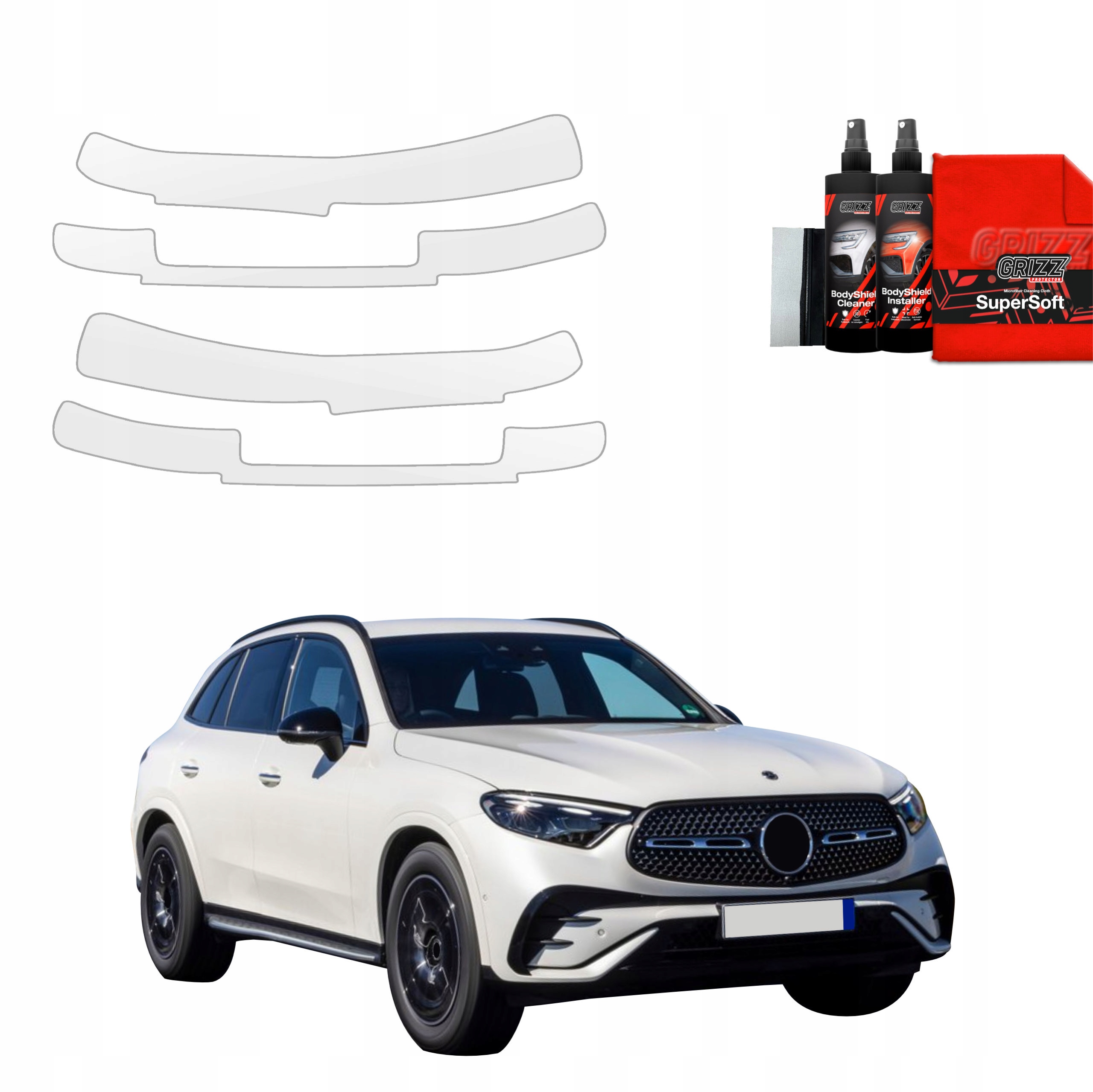 4v1 Fólie Ppf dýha na prahy pro Mercedes-Benz Glc C254 (2023-2025)