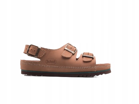 Scholl Klasické Kožené Sandály S Přezkami, Hnědé, Velikost 35 6_A