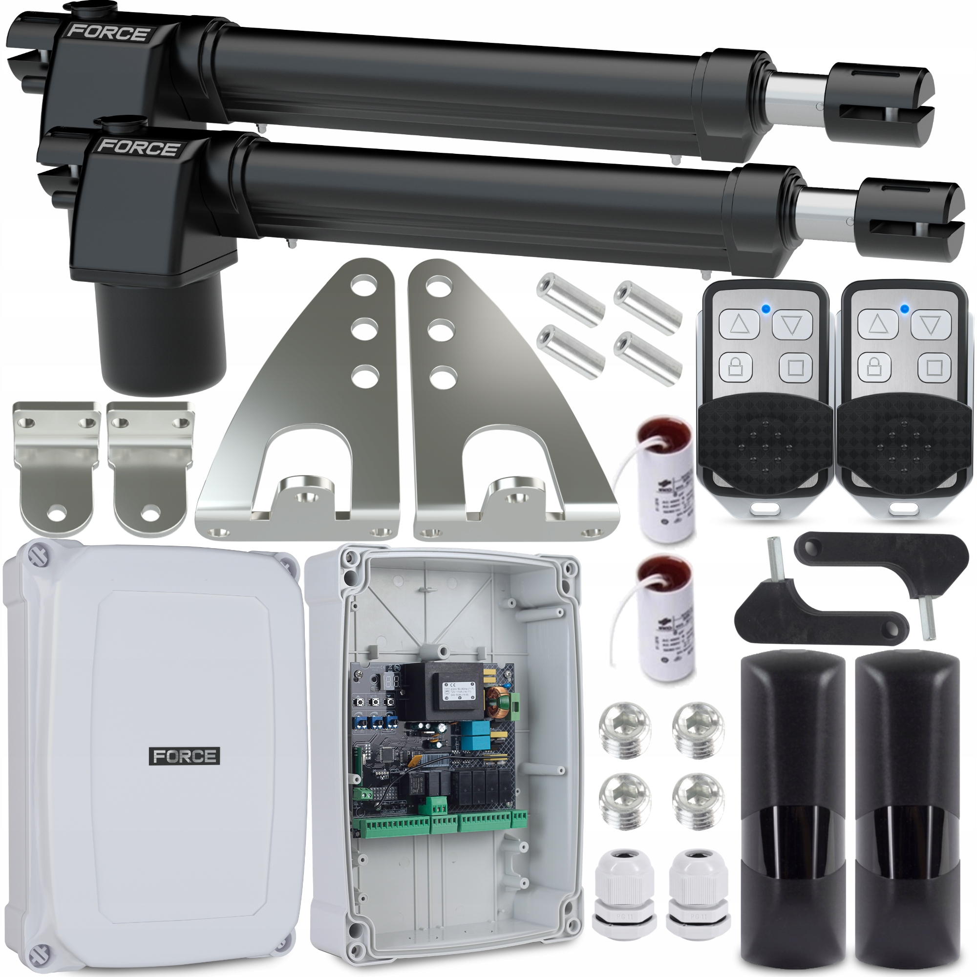 Sada Pro Křídlové Brány Force GT400 Ls Do 8 M 400 Kg S Koncovkami