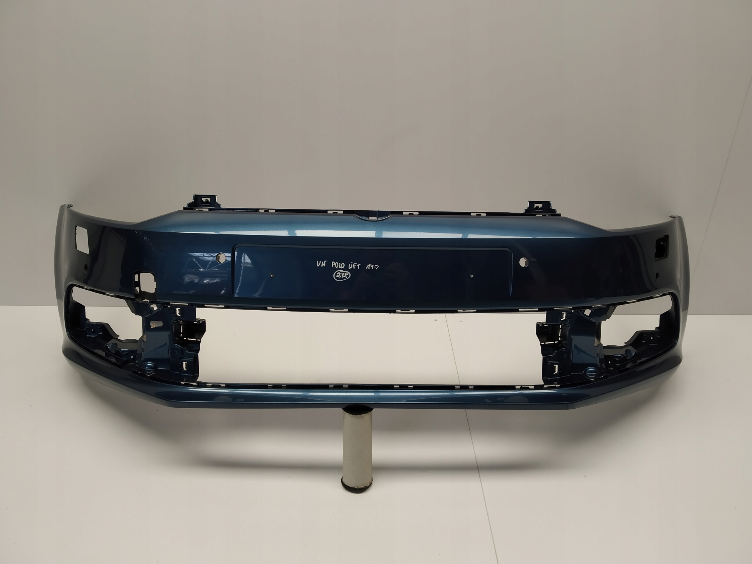 14+ Vw Polo V lift bumper front 4xPDC washers 6C0 blue