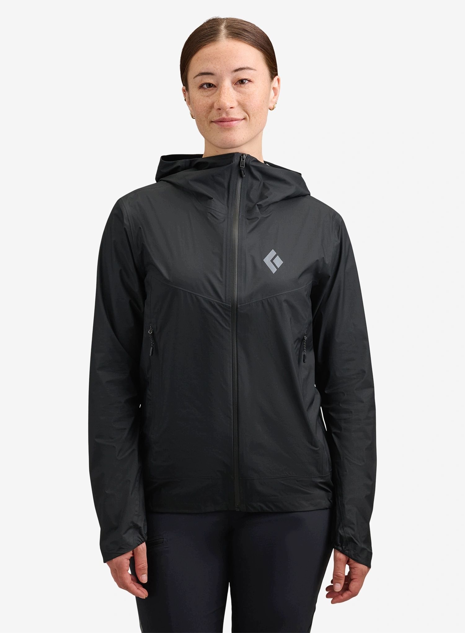 Kurtka do biegania damska Black Diamond Deploy 3L Shell black M
