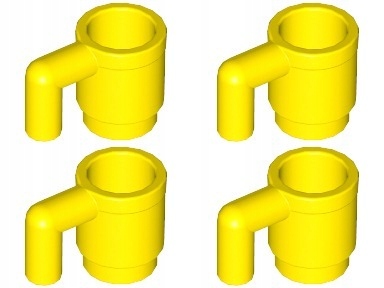 

Lego 3899 Kubek żółty Nowy (2g) 4 szt.