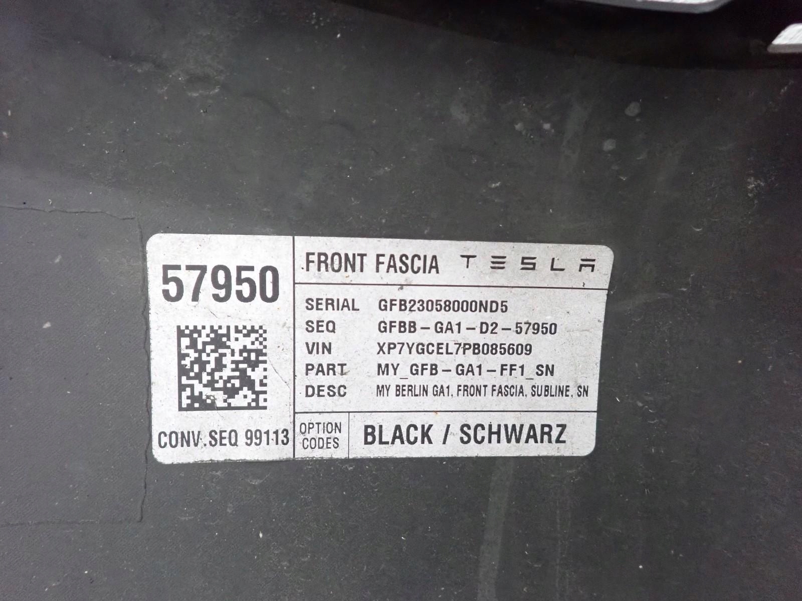 bumper front front TESLA MODEL Y 2019- 1540101-06-C