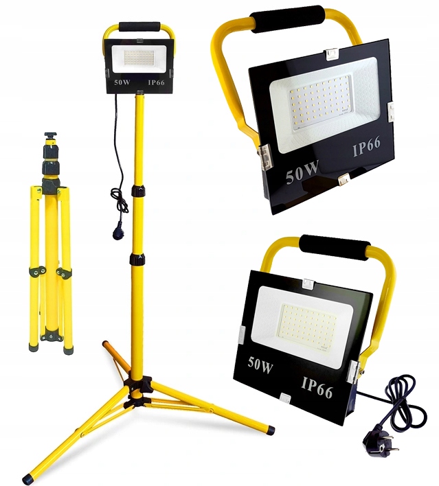 ГАЛОГЕН 50 ВТ ПОРТАТИВНИЙ СВІТЛОДІОДНИЙ БУДІВЕЛЬНИЙ ШТАТИВ ХОЛОДНИЙ
