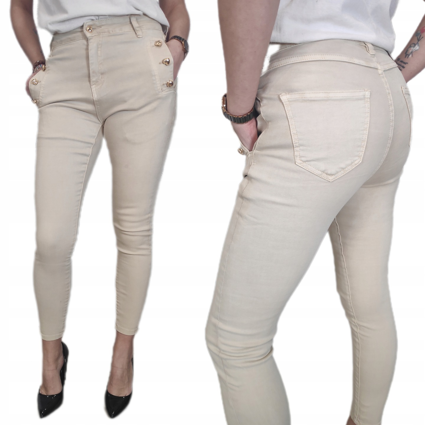 Dámské Úzké Nohavice džíny