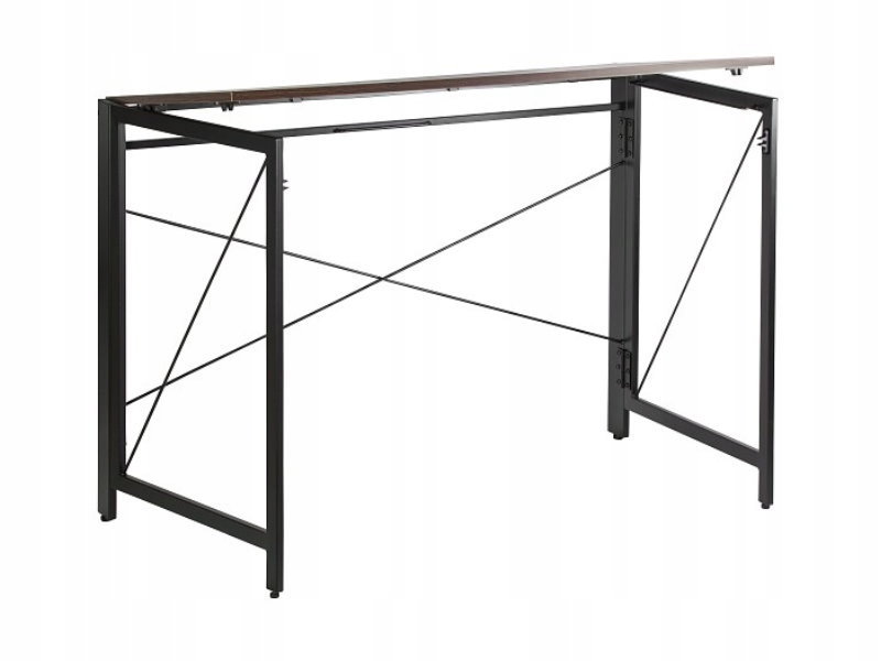 Biurko Quick czarny/walnut składane, loft Szerokość mebla 110 cm