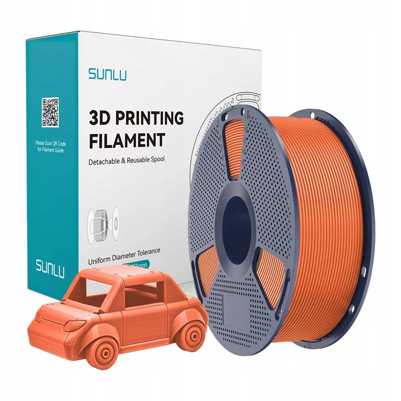Filament Sunlu Petg 1.75mm 1kg (słoneczny pomarańczowy)