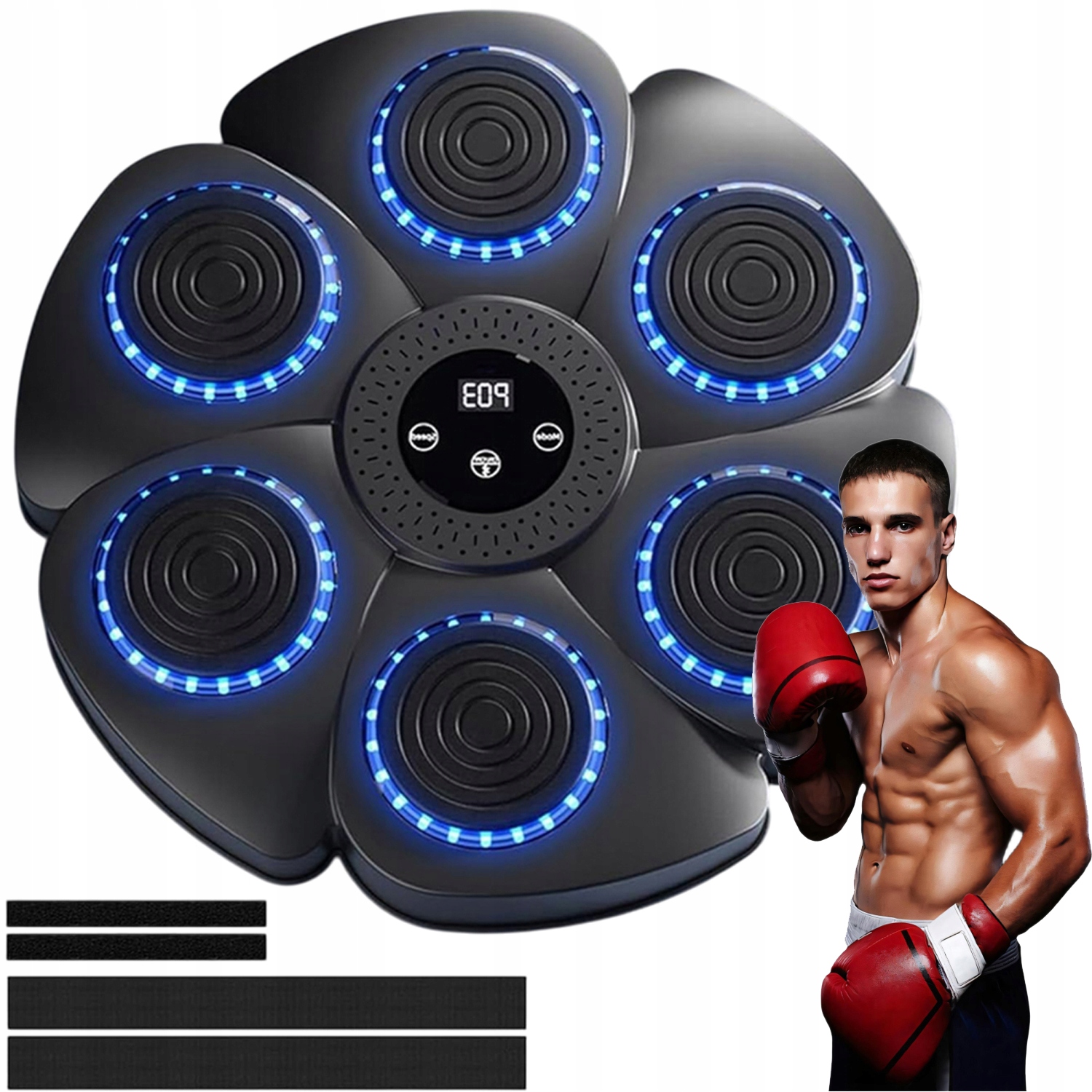 Tarcza Bokserska Maszyna Interaktywna Do Boksu Treningowa Bluetooth Muzyka