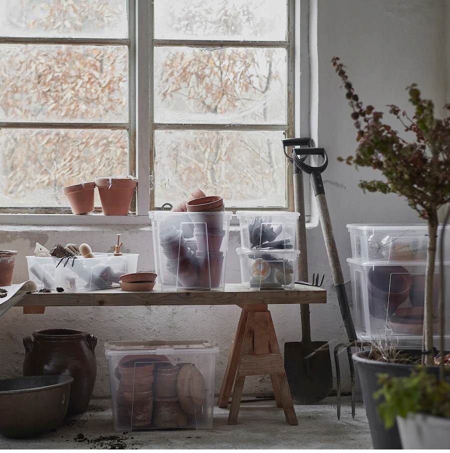 IKEA SAMLA pojemnik bezbarwny z pokrywką 5L Marka Ikea