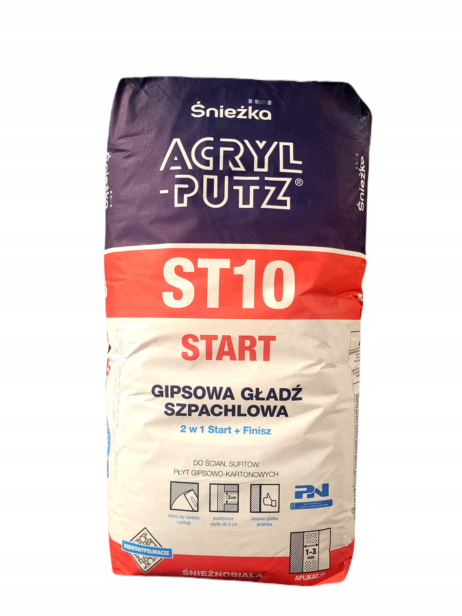 

Acryl Putz ST10 Gładź szpachlowa Akryl Finisz 20kg