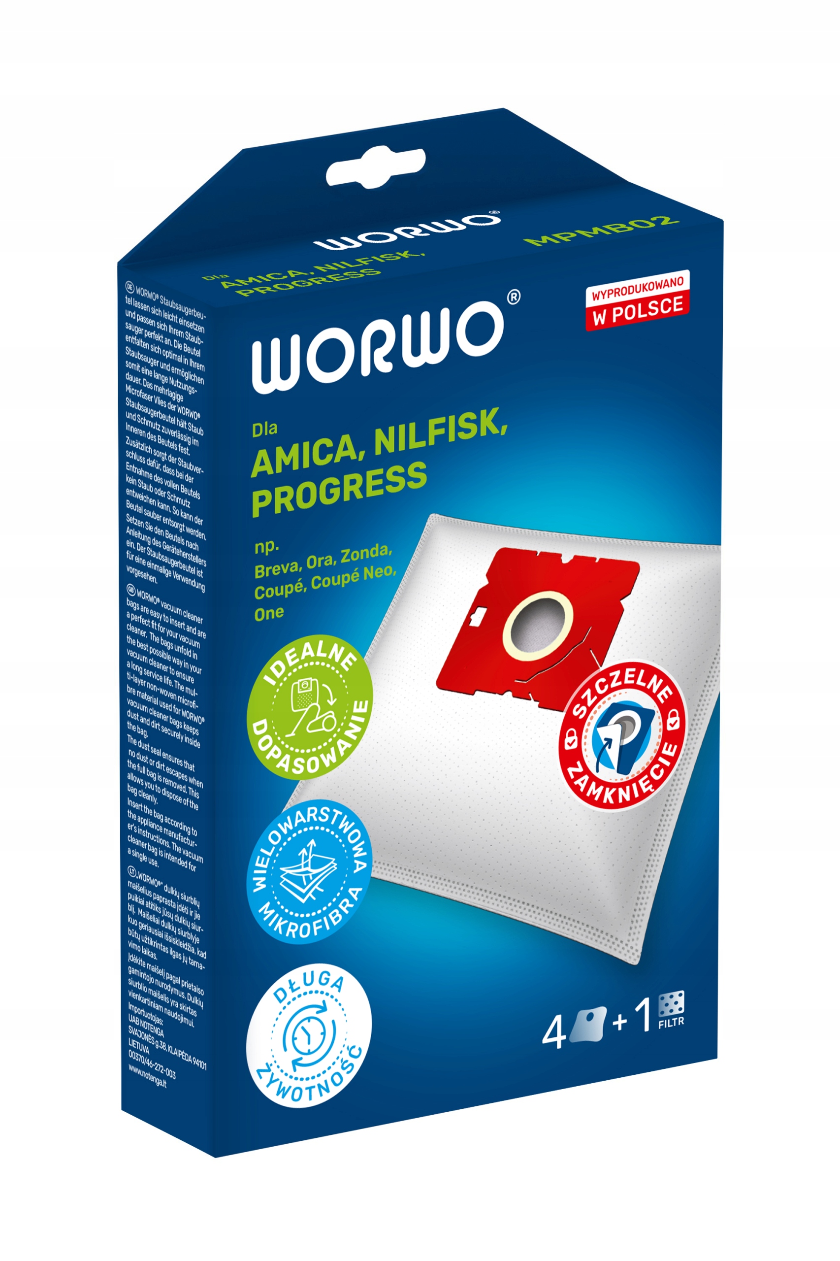WORKI DO AMICA ORA VM 1032 ODKURZACZA + FILTR