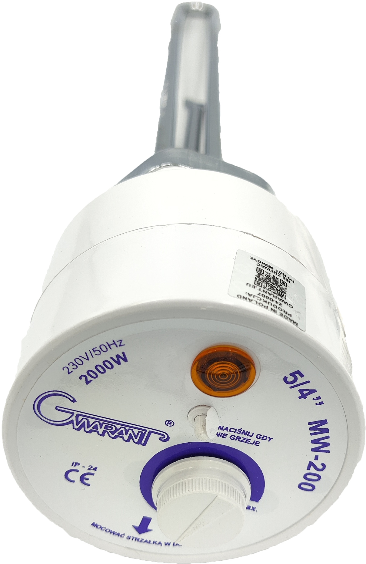Grzałka Do Bojlera Z Termostatem 2kW 2000W 5/4'' Element Grzejny Z Miedzi