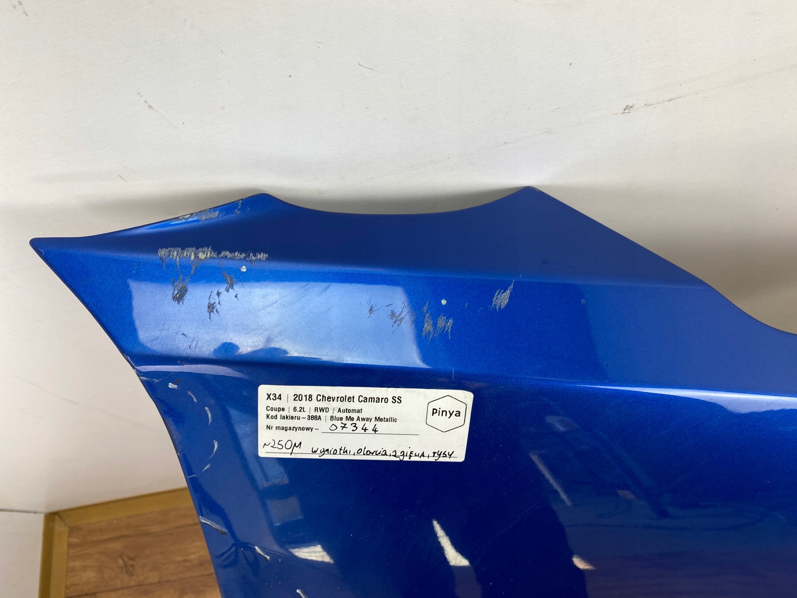 right fender front front Chevrolet Camaro 2016+