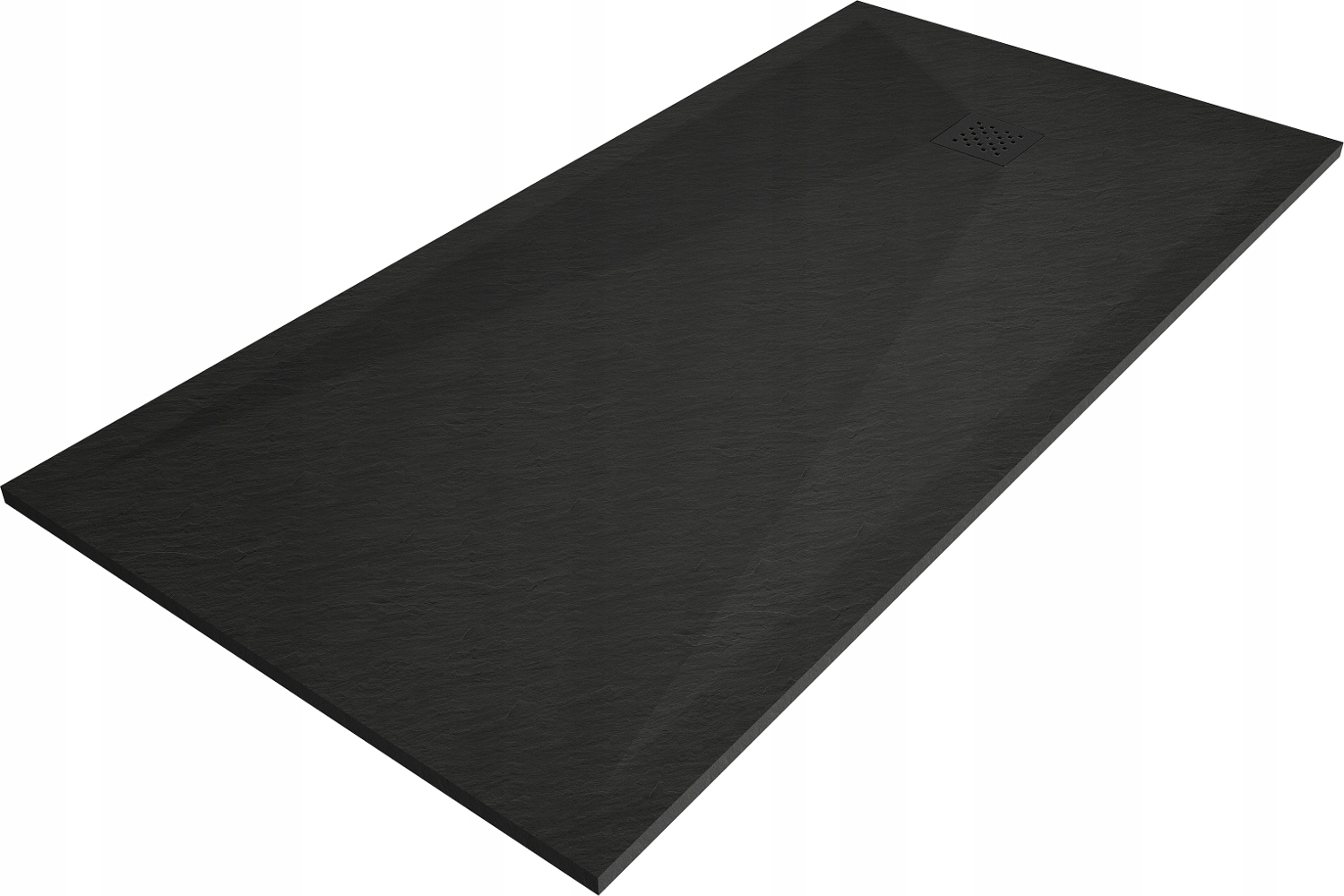 Mexen Stone+ Brodzik Kompozytowy 180 x 70 CM Czarny Maskownica Czarna