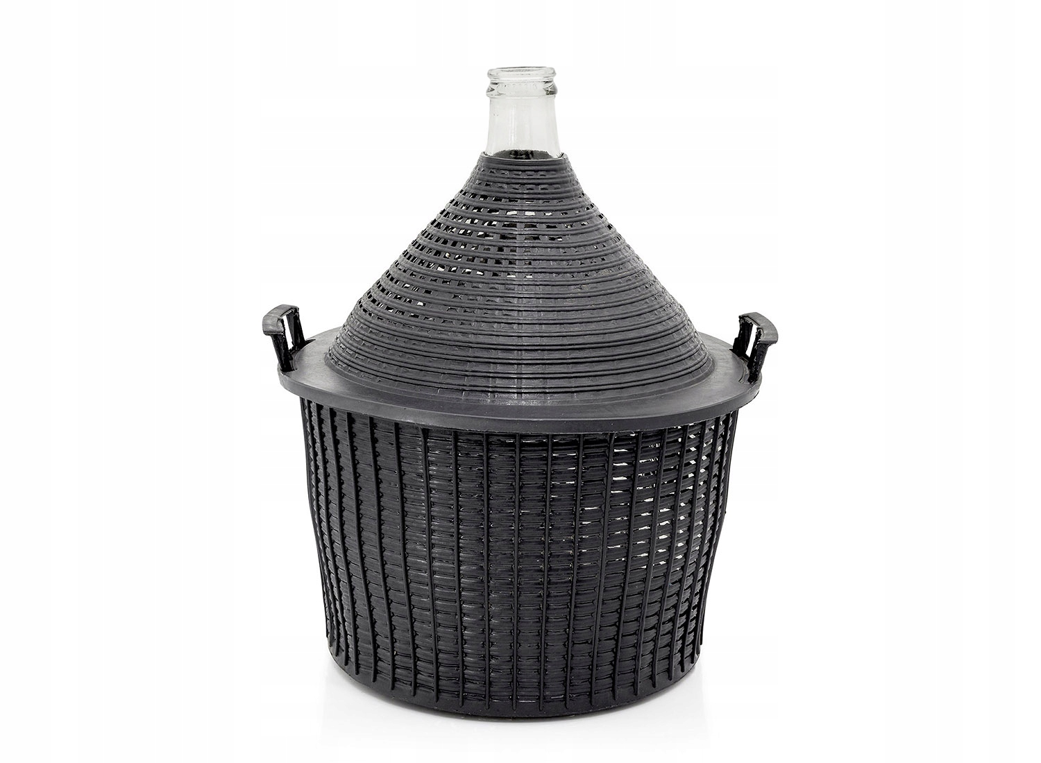 balon na wino 5 L w koszu plastikowym — 2