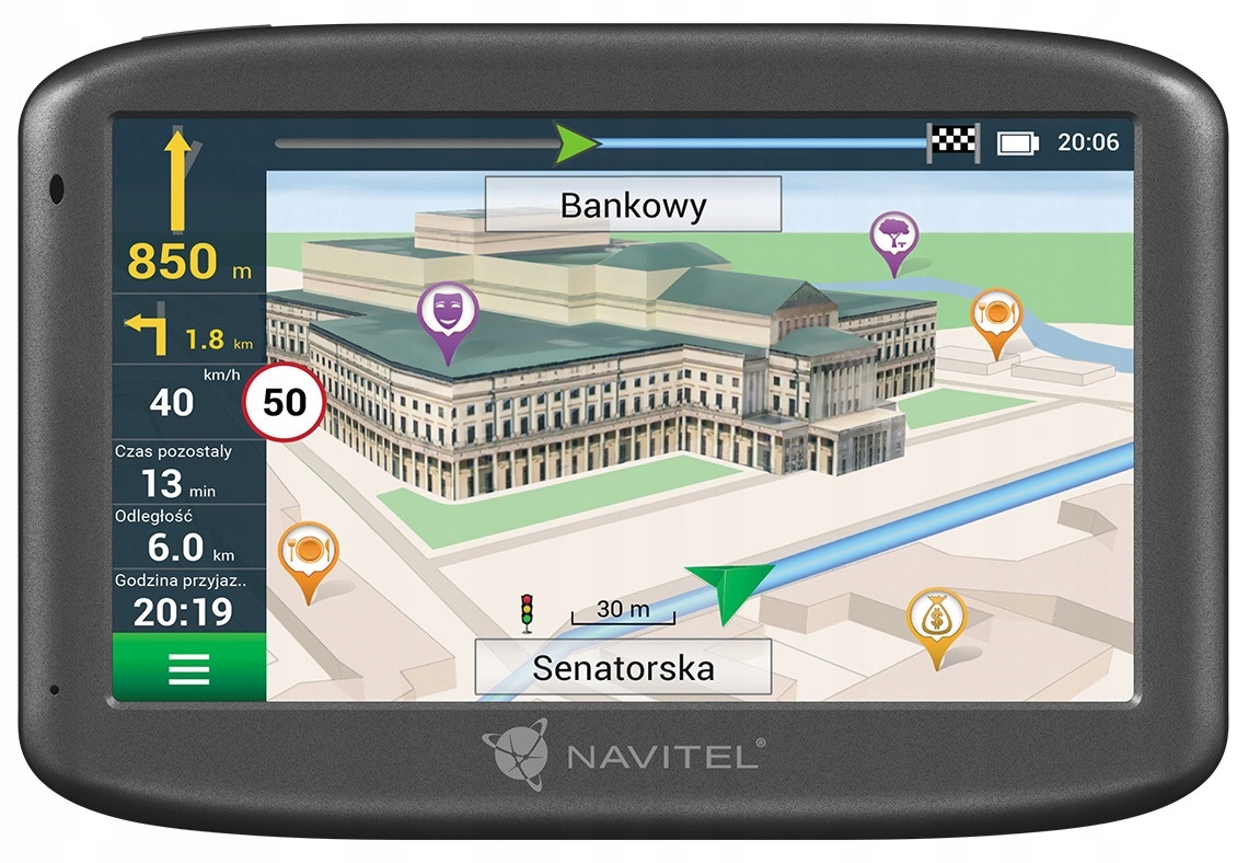 Nawigacja Navitel Magnetic E505 Dożywotnio