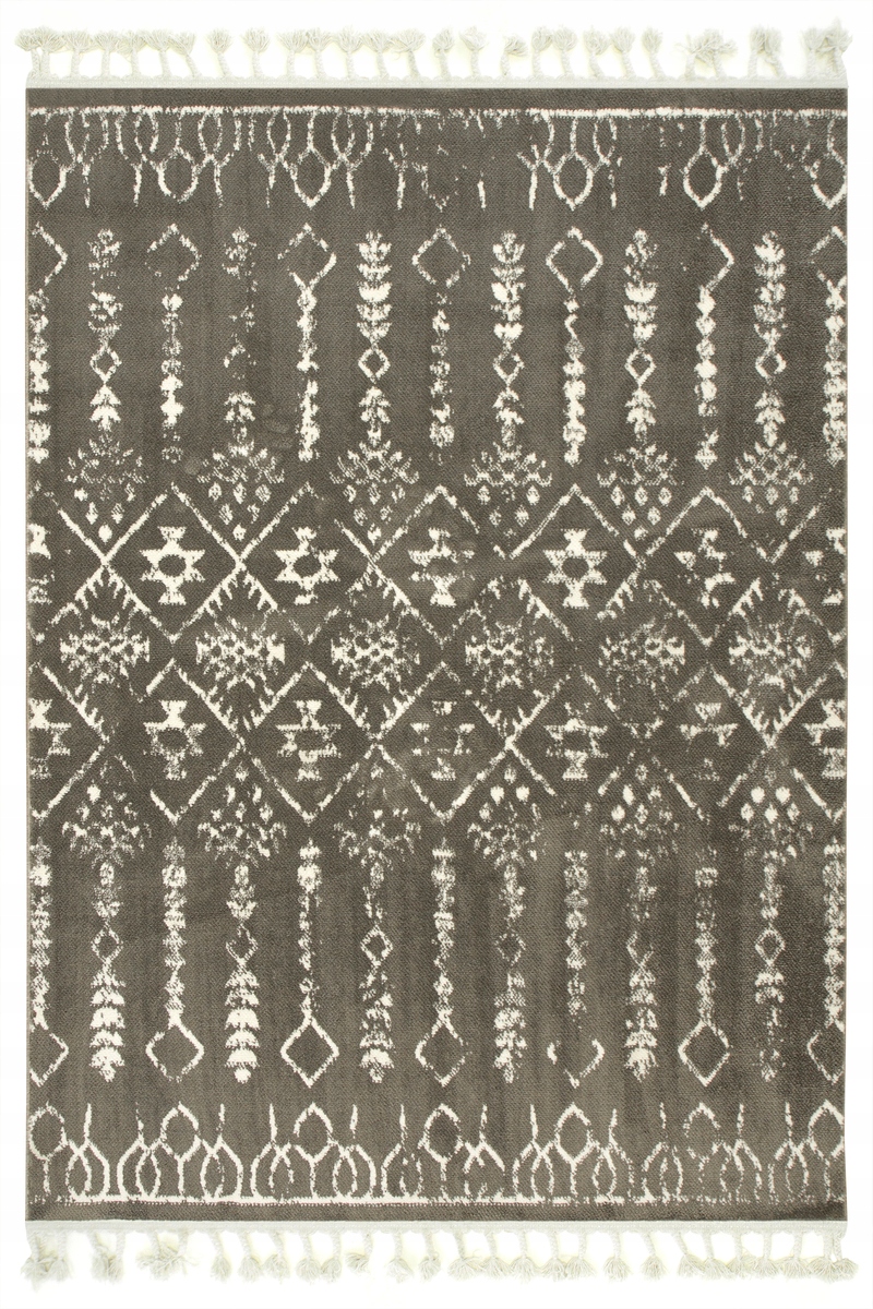 

80x150 cm Dywan Boho Z Fredzlami W Romby Zygzaki