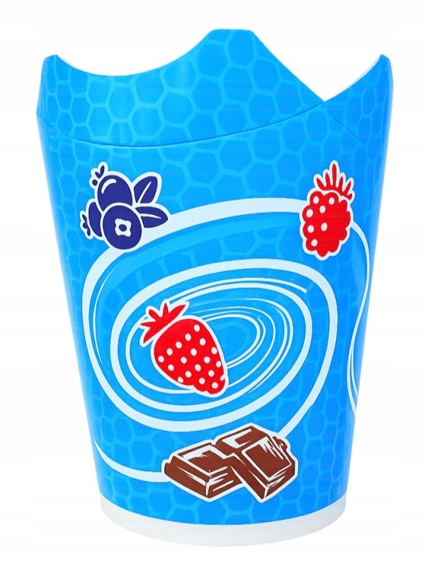 Kubki do lodów flurry, składane papierowe 200szt.