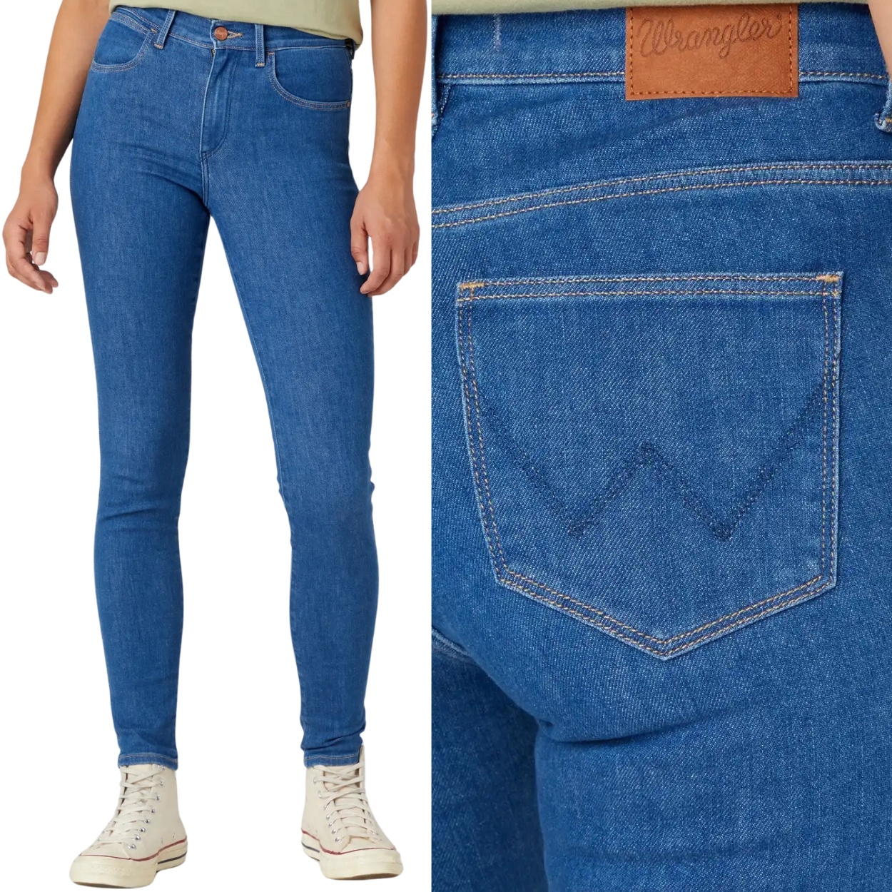 Wrangler High Skinny LoveYou vysoké dámské džínové kalhoty úzké nohavice W29 L30
