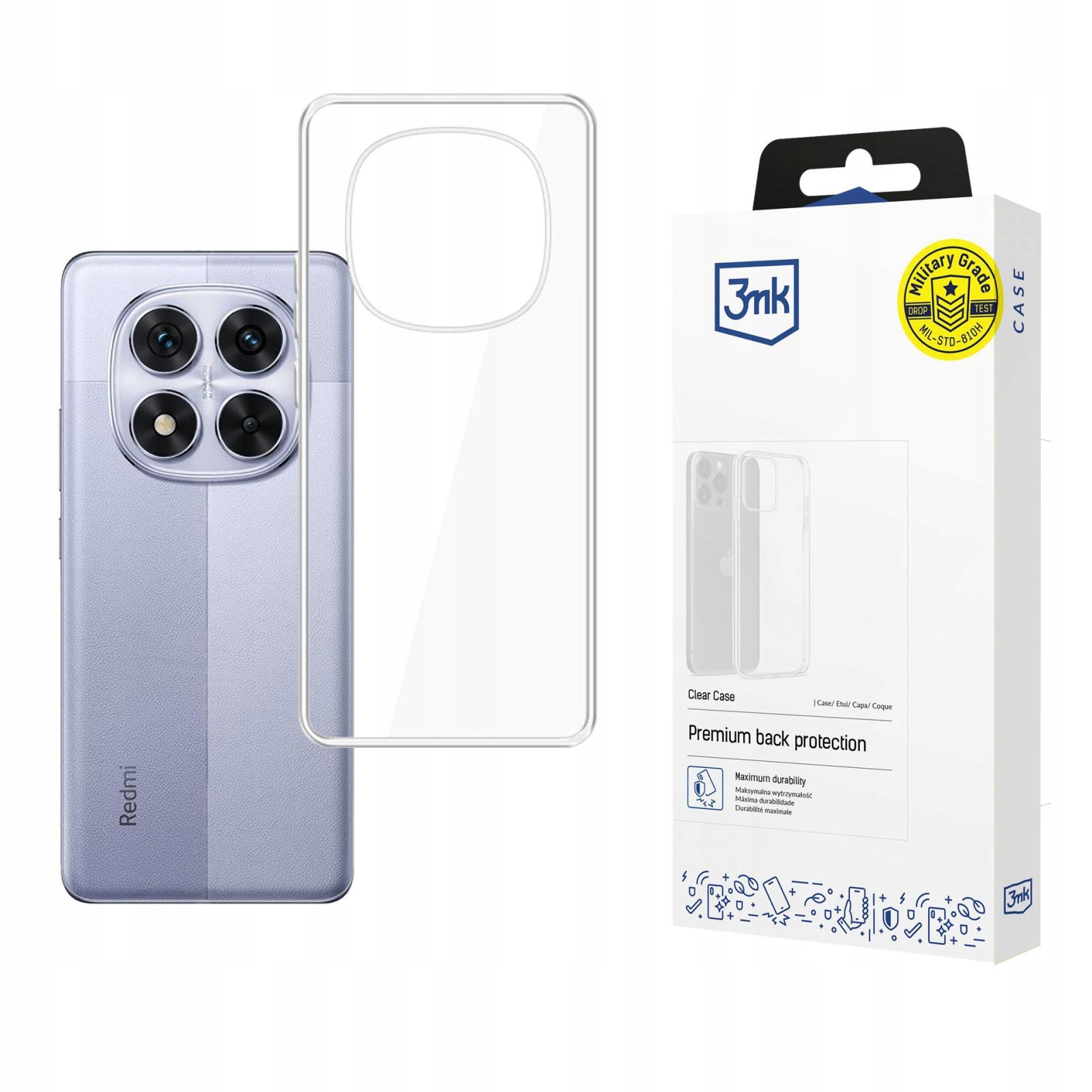 3mk Clear Case do Xiaomi Redmi Note 14 Pro Przezroczysty