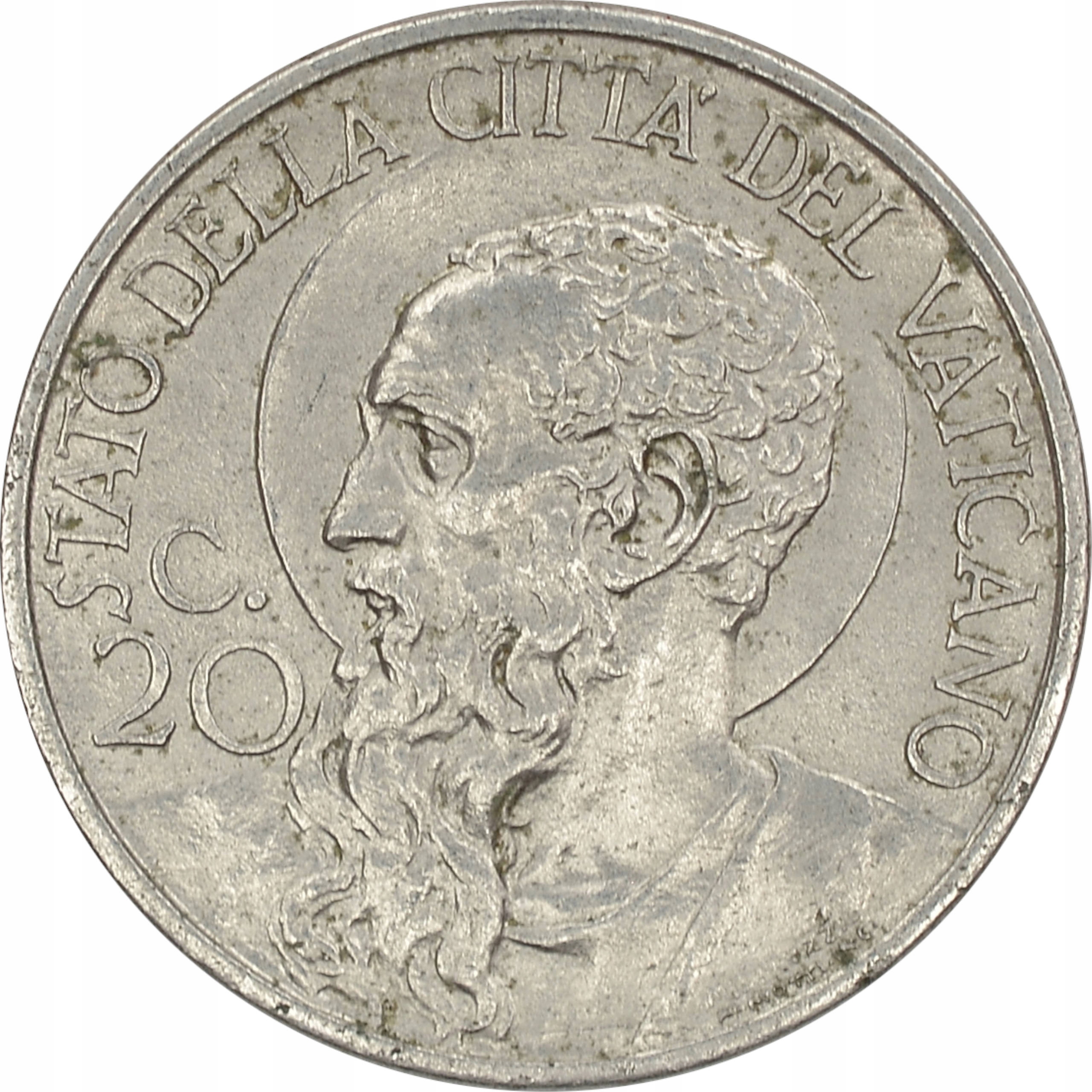 6.WATYKAN, PIUS XII, 20 CENTESIMI 1939