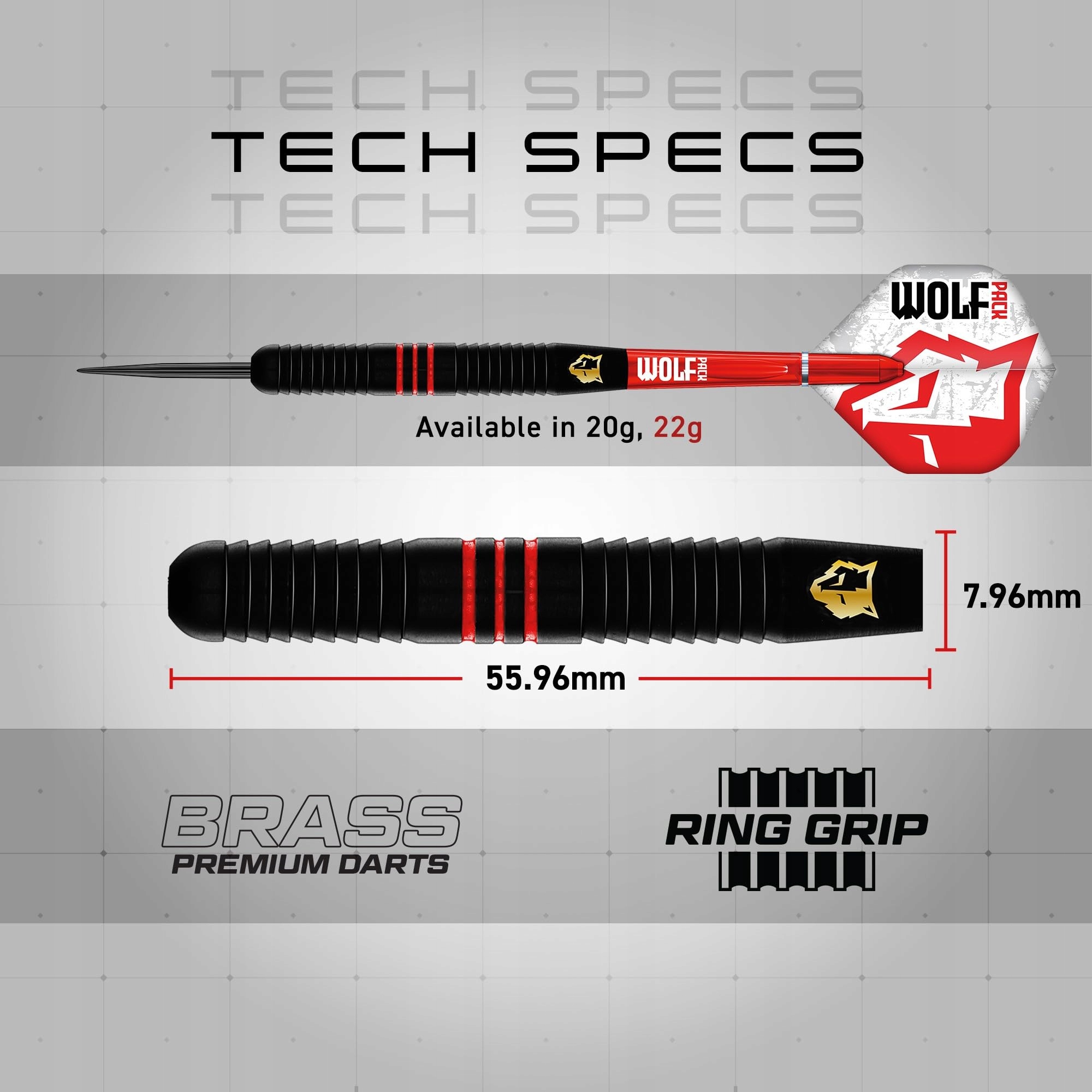 RED DRAGON Zestaw Rzutki Steeltip 22g Messing Lotki i Piórka — miniatura 4
