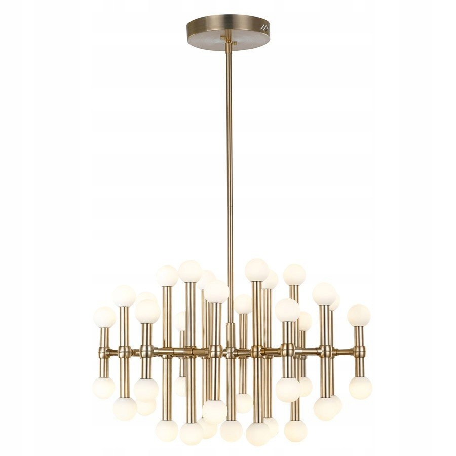 Zlatá viacbodová závesná lampa Giovanna Led