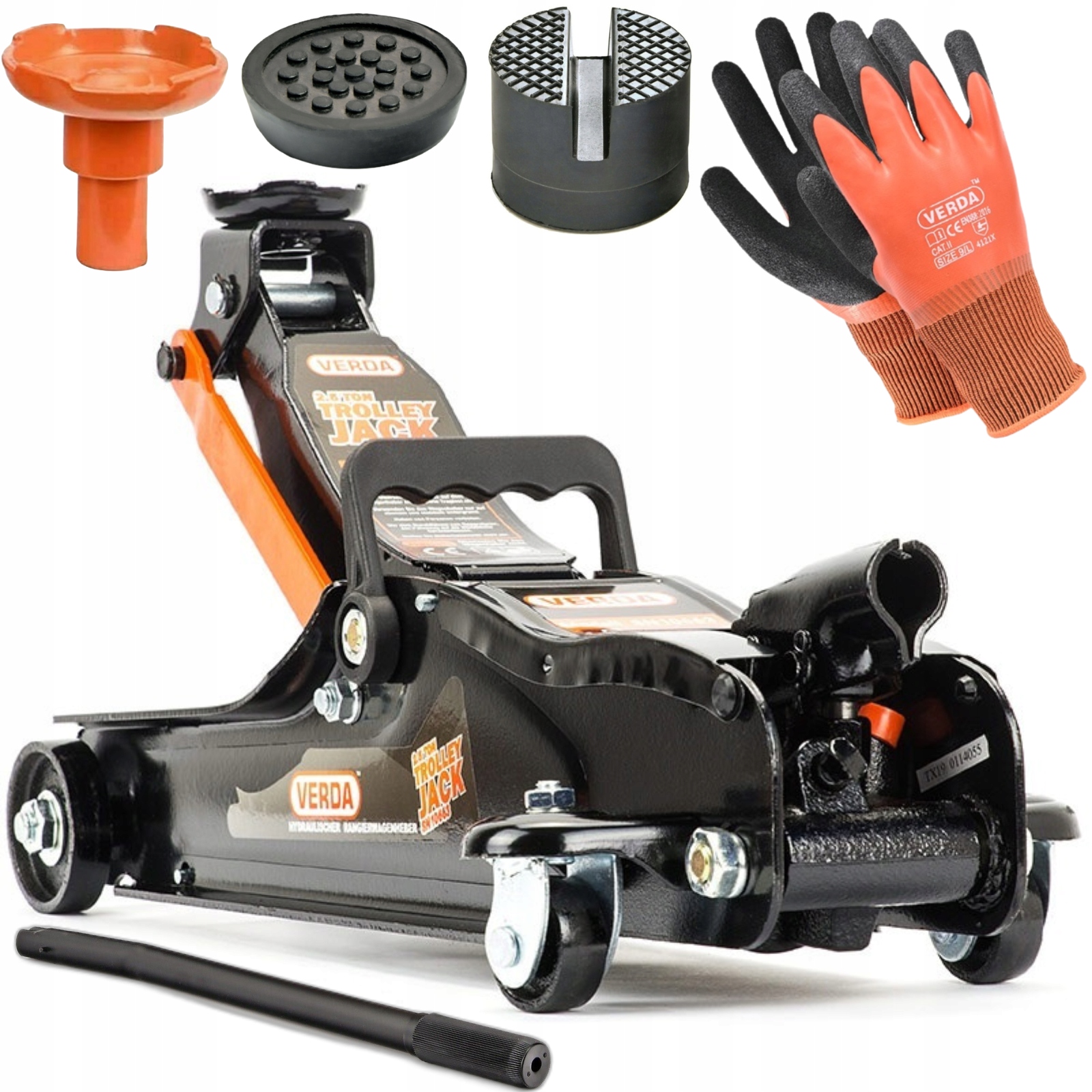 PODNOŚNIK SAMOCHODOWY 2,5T HYDRAULICZNY WARSZTATOWY VERDA LEWAREK ŻABA