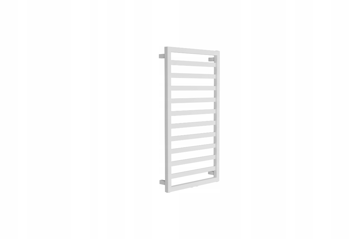 Brego nástěnný koupelnový radiátor 91 x 50 cm, bílá matná barva – moderní design