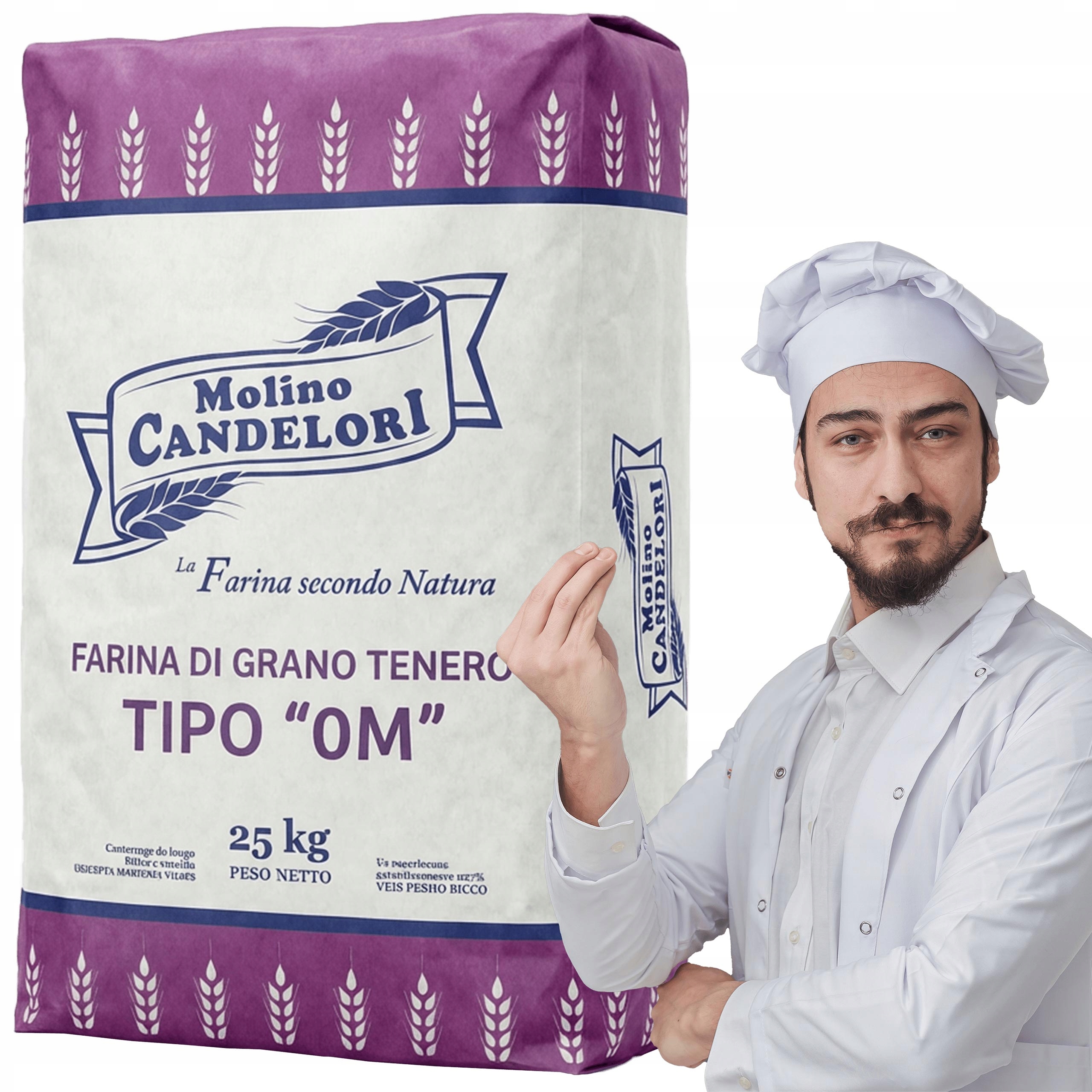 Levně Pšeničná mouka Typ 0M 25 kg italská na pečivo Molino Candelori Vysoké Bílkoviny
