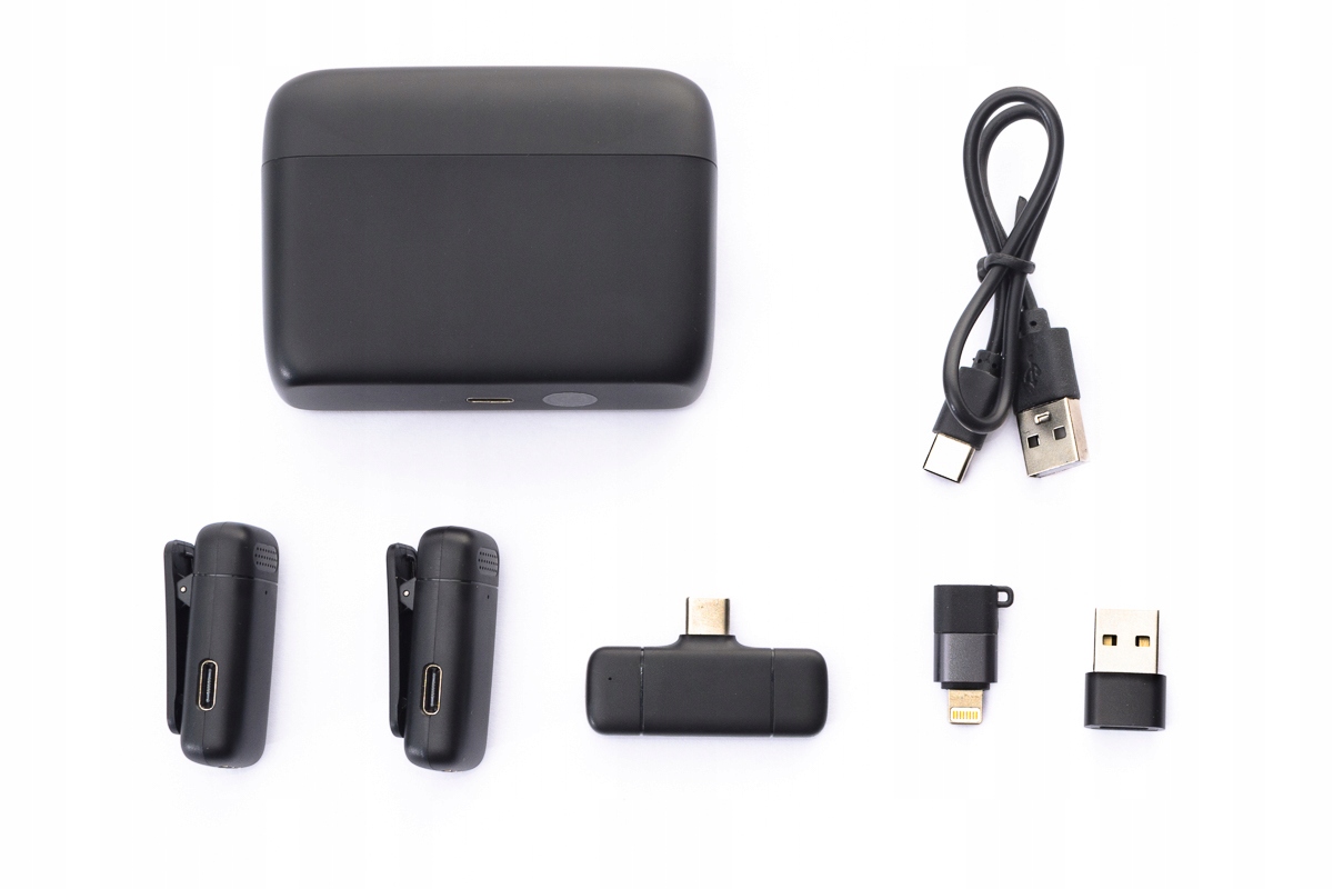 PODWÓJNY SYSTEM MIKROFONOWY 2x MIKROFON KRAWATOWY PRZYPINANY KLIPS USB-C Charakterystyka kierunkowa dookólna (kołowa)