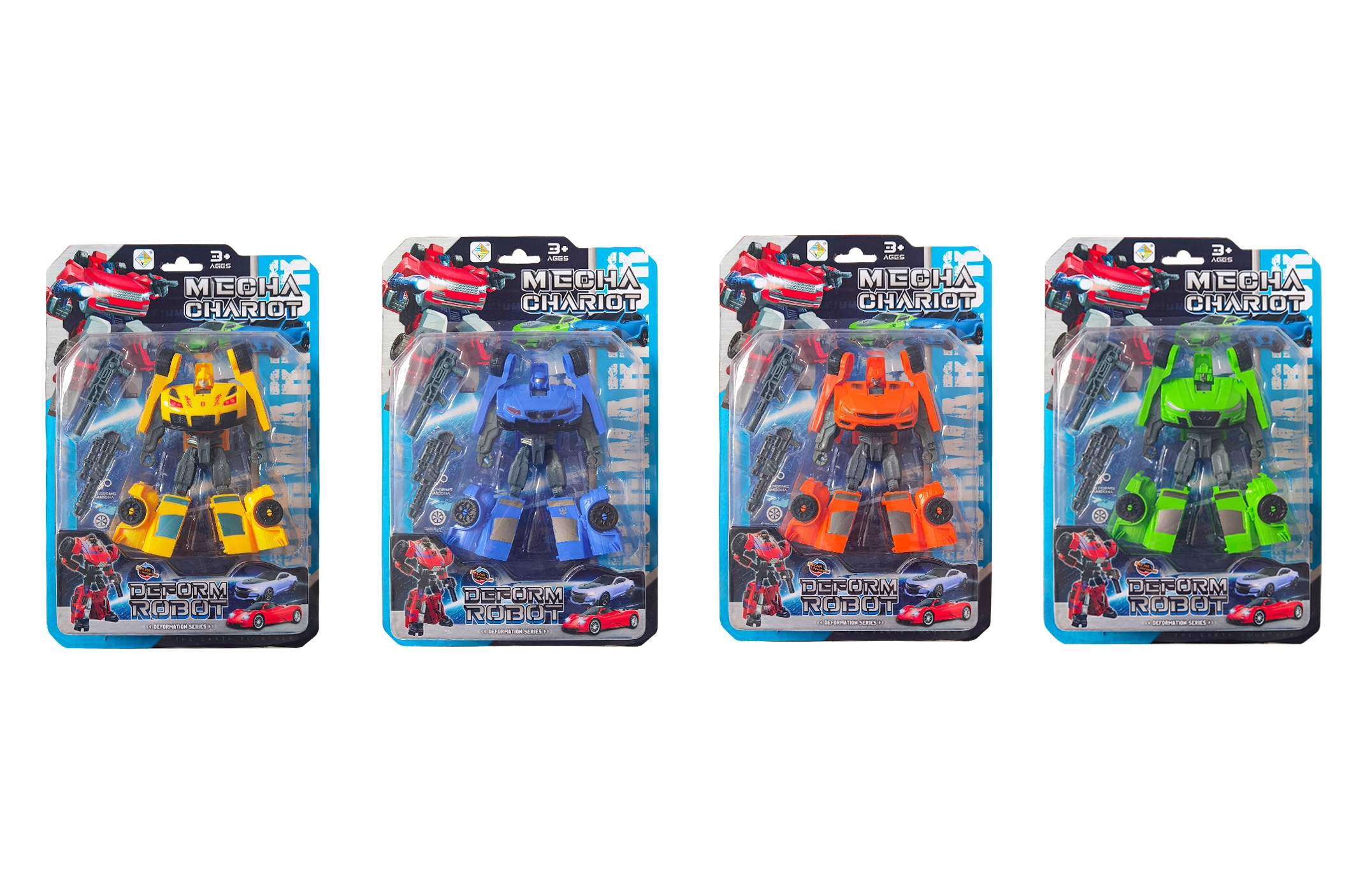 Autobot transformující se auto Wiky závodní auto 4 barvy 3+