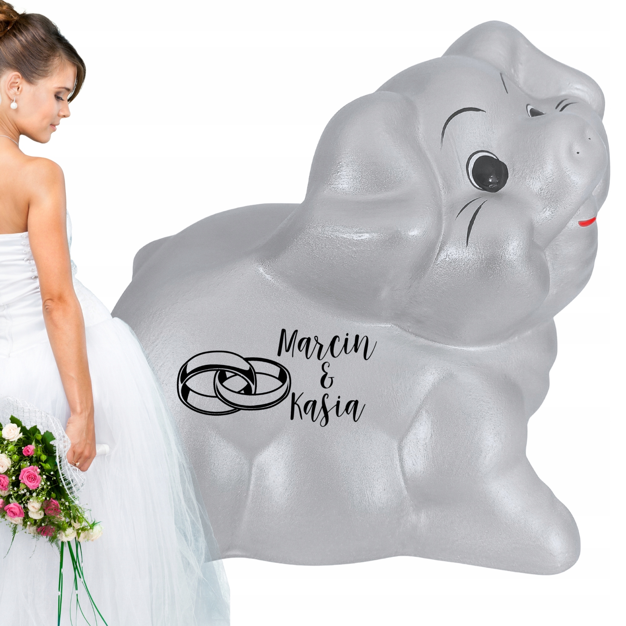 Pokladnička Se Jménem personalizovaná Váš Text Grafika velký dárek Svatba