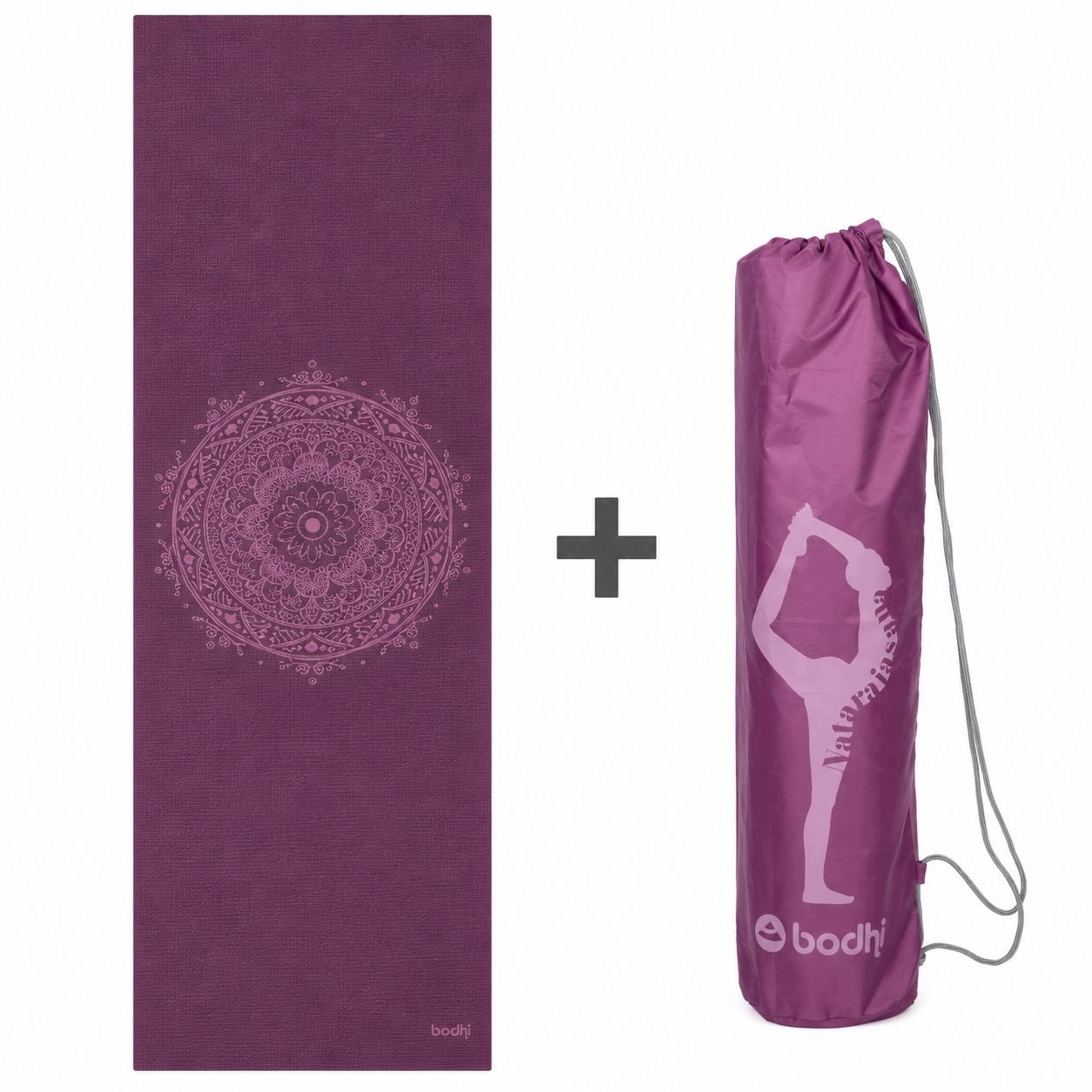 Mata do ćwiczeń jogi Bodhi Leela 4,5mm Mandala Pokrowiec Easy Bag II