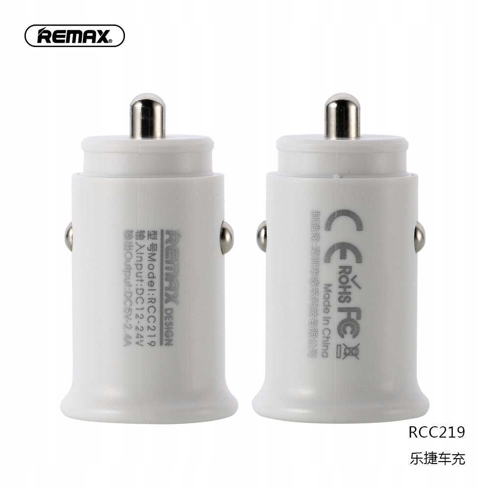 

Remax ładowarka samochodowa Roki 2xUSB 2,4A RCC219