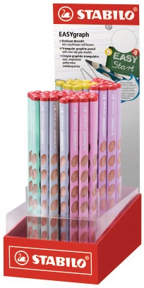 Grafitová skicová tužka pro školní kreslení Hb Display 60 Kusů Stabilo