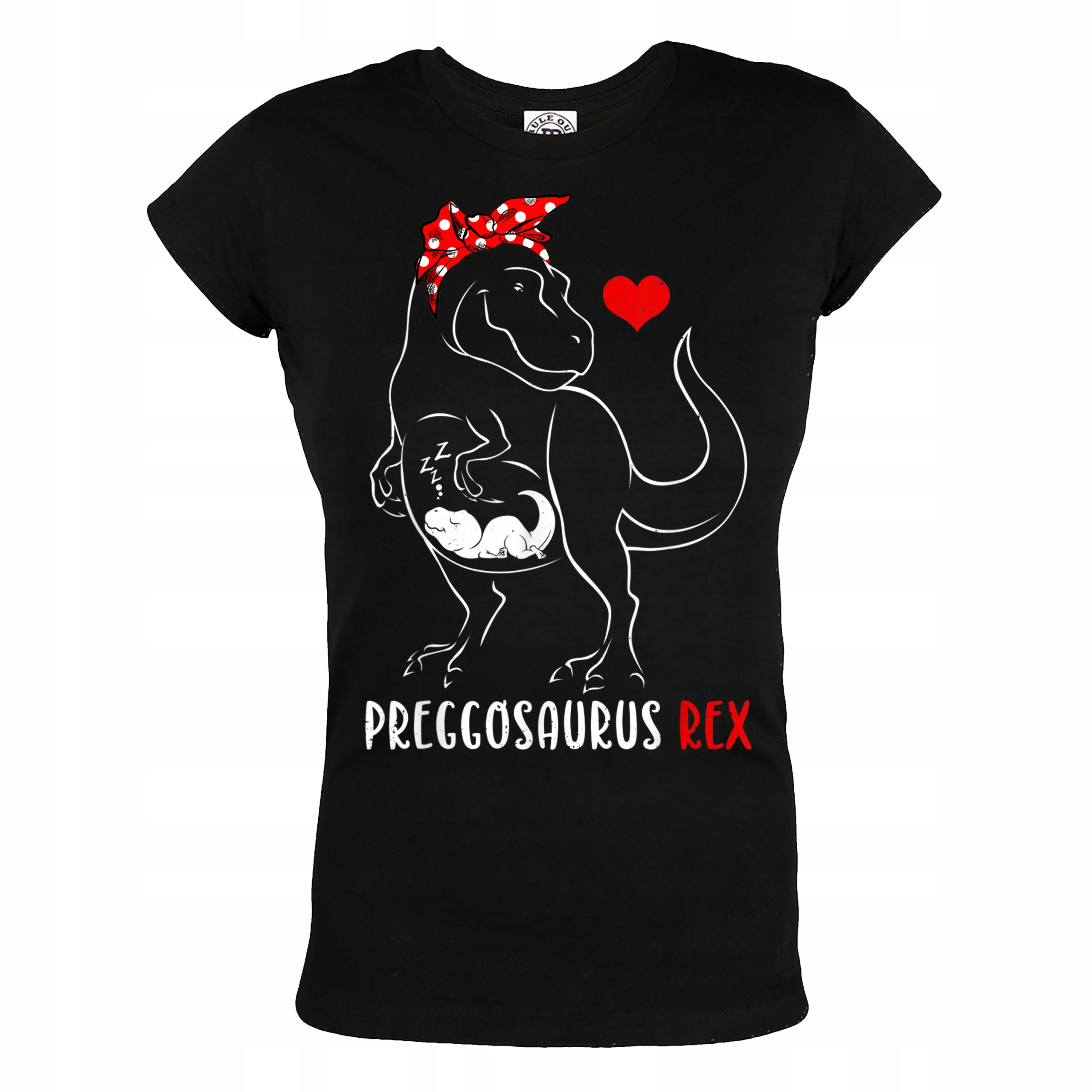 

Damska Koszulka Prezent Na Dzień Mamy Preggosaurus