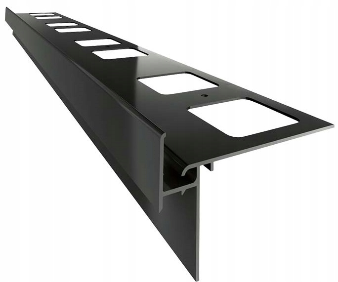 Profil okapowy Renoplast K35 do balkonów i tarasów klejonych Grafitowy