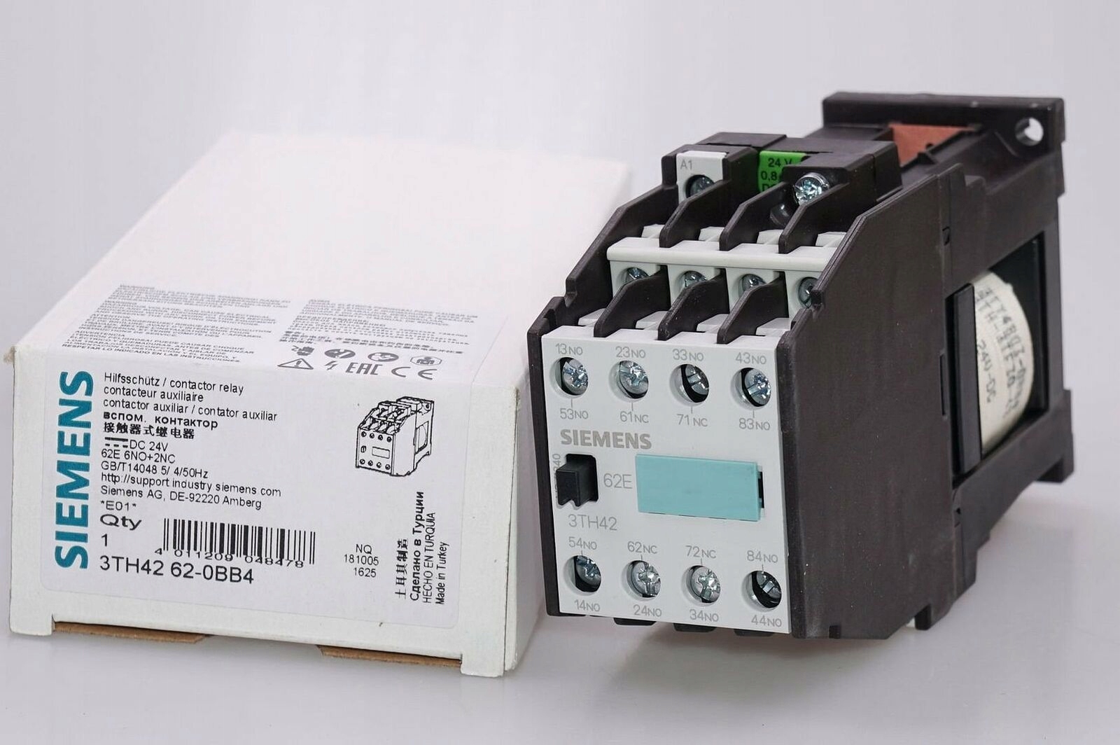 Stycznik 6A 6Z 2R 24V DC 3TH4262-0BB4 Siemens